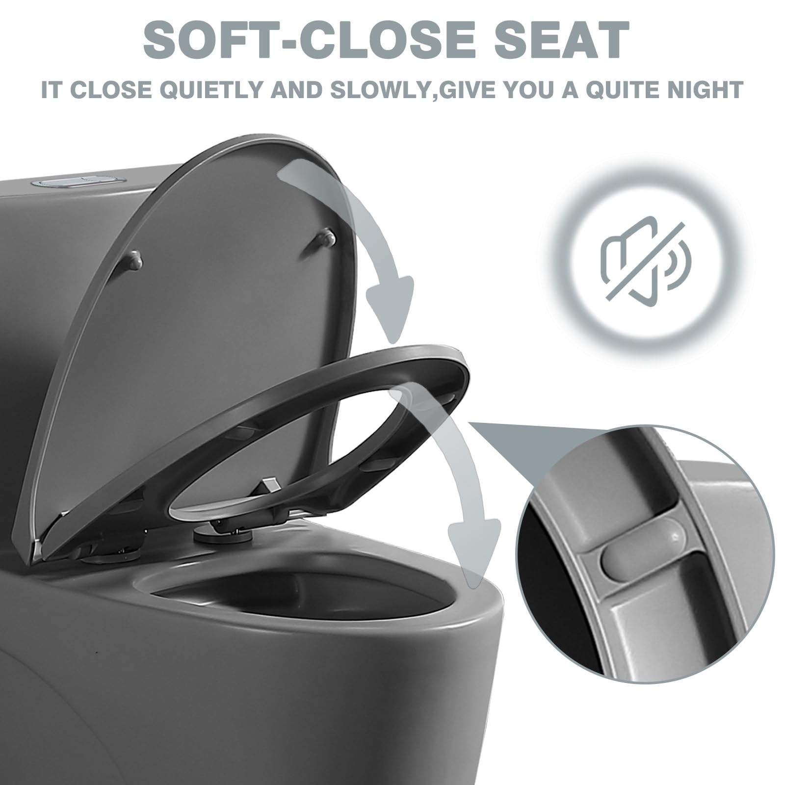 **Elongated One-Piece Toilet – 1.1/1.6 GPF Dual Flush, 1000g MAP, Soft-Close Seat, 17