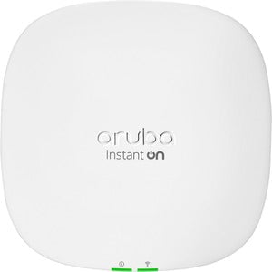 Aruba Instant On AP25 Dual Band WiFi 6 Wireless Access Point | 802.11ax | 5.3Gbps Speed | 2.4GHz & 5GHz | MIMO Technology | 2.5GbE Port | Wall/Ceiling Mount | Ideal for Office, Home & Small Business Networks