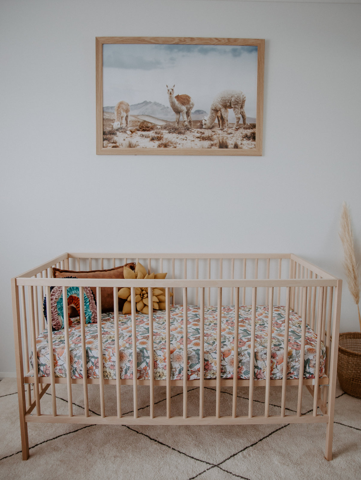 Snuggle Hunny Fitted Jersey Cotton Crib Sheet - Soft Breathable Baby Bedding for Nursery & Travel - Australiana Design