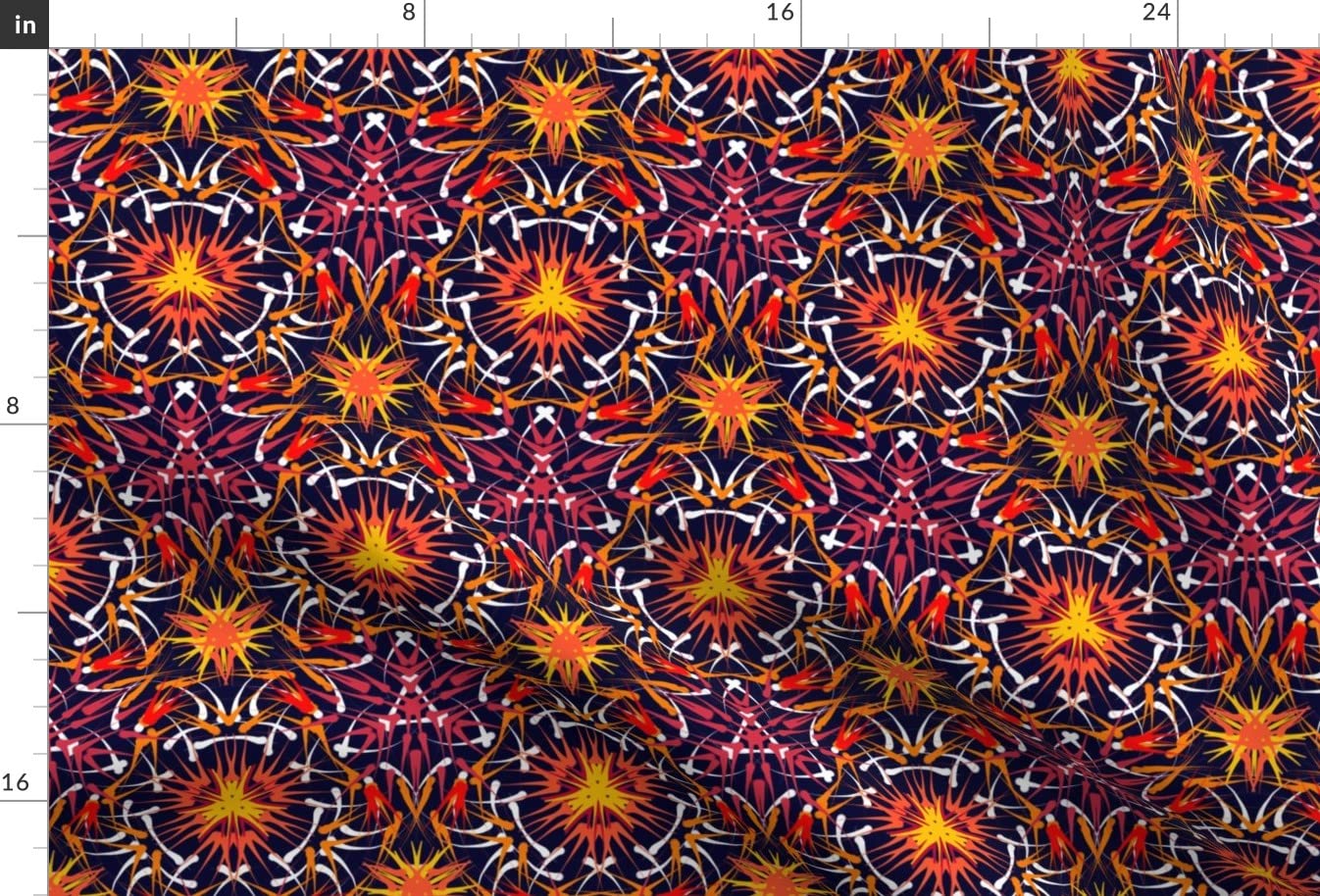 Tribal Print Purple Orange Pink Minky Fabric Fat Quarter - Soft Plush Fabric for Sewing Baby Blankets, Quilt Backing & DIY Plush Toys - Perfect for Nursery Decor & Handmade Gifts