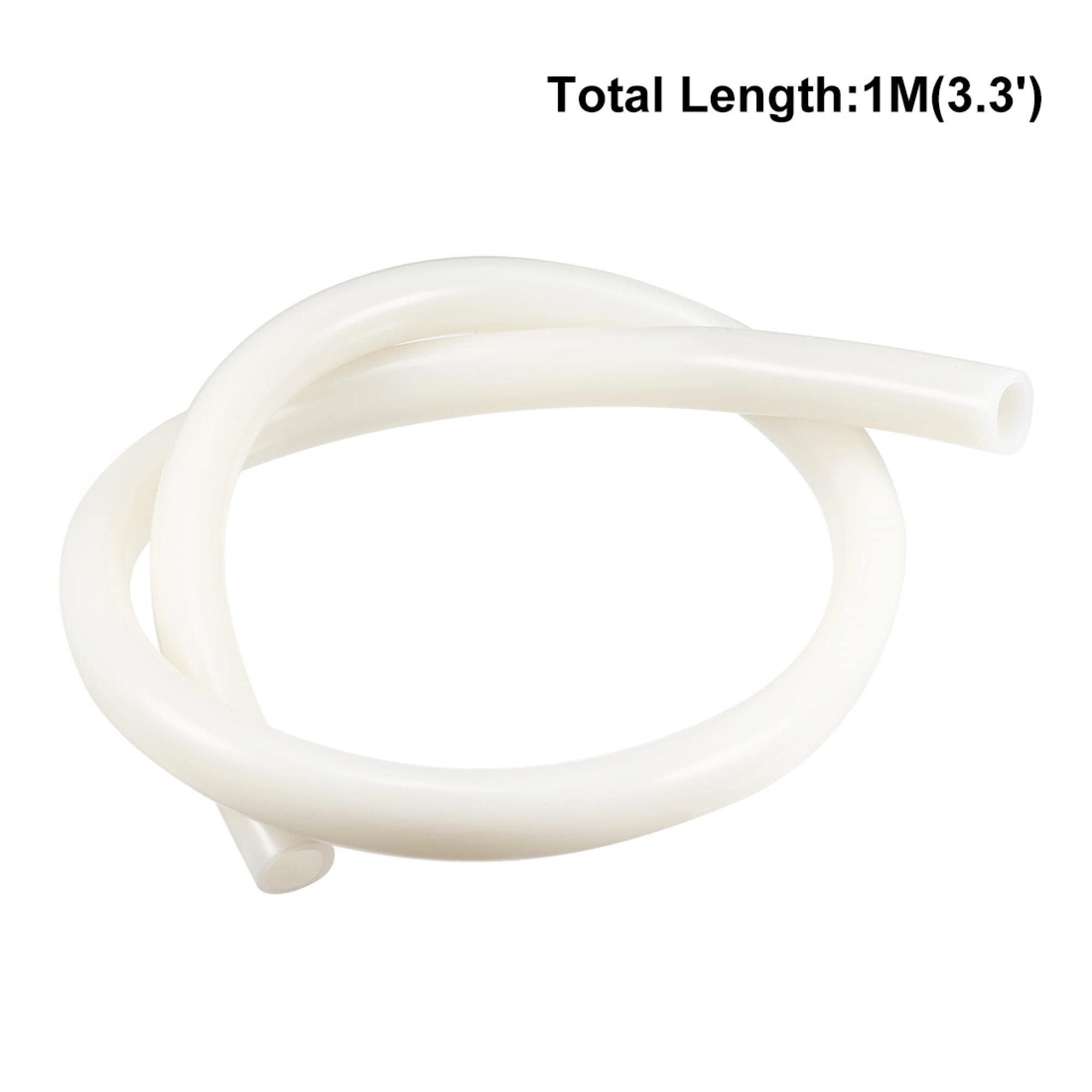 uxcell Flexible Silicone Rubber Tubing 14mm ID x 18mm OD (3.3ft/1Meter) - Translucent Water & Air Hose Pipe for Aquariums, Homebrewing, and DIY Projects