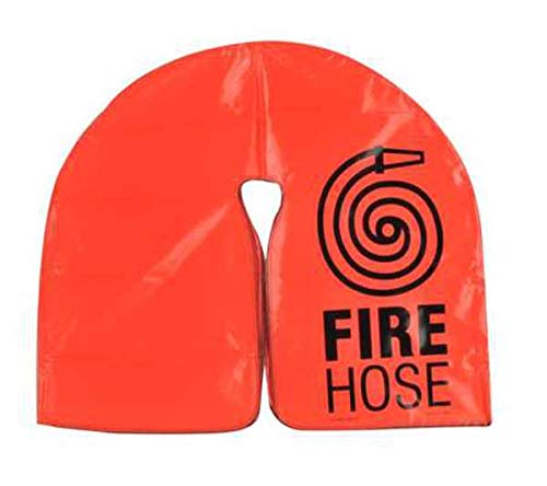32 Inch Fire Hose Cover - Heavy Duty Red Hose Protector (10 in.W) for Fire Trucks, Emergency Vehicles & Industrial Use