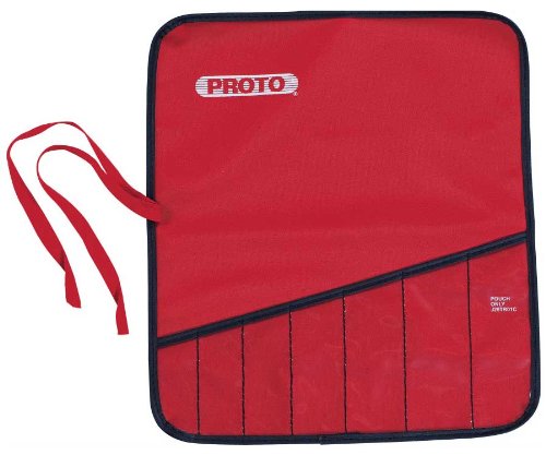 Heavy Duty Red Canvas 6-Pocket Tool Roll for Mechanics & DIY - Durable Tool Organizer for Wrenches, Screwdrivers & More - Perfect for Garage, Workshop & On-the-Go Repairs
