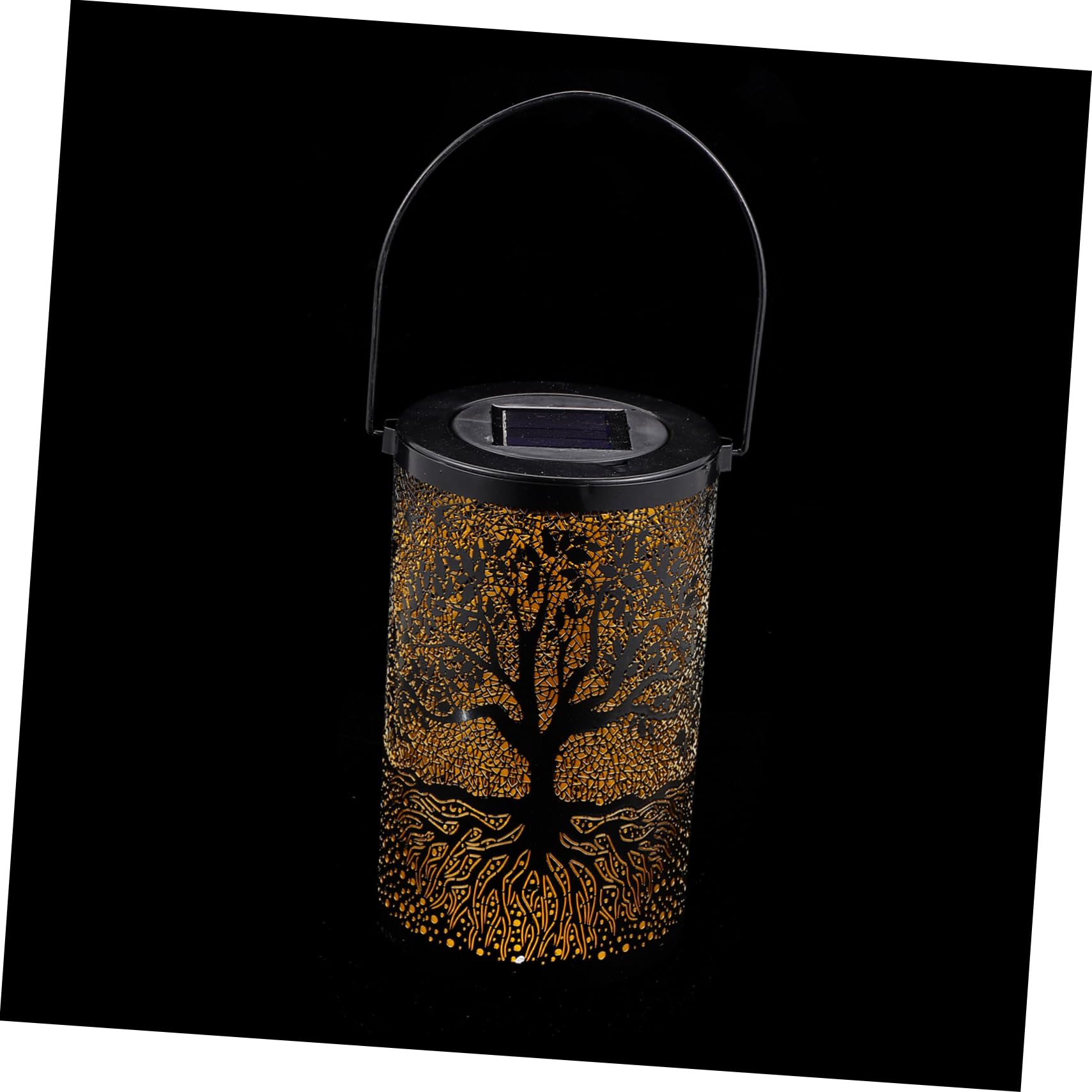 Uonlytech Solar Hanging Light - Outdoor Solar Lantern with Hollow-Out Design, Waterproof Solar Pendant Light for Garden, Patio, Yard, Pathway, and Landscape Decoration - Solar Powered LED Light for Evening Ambience