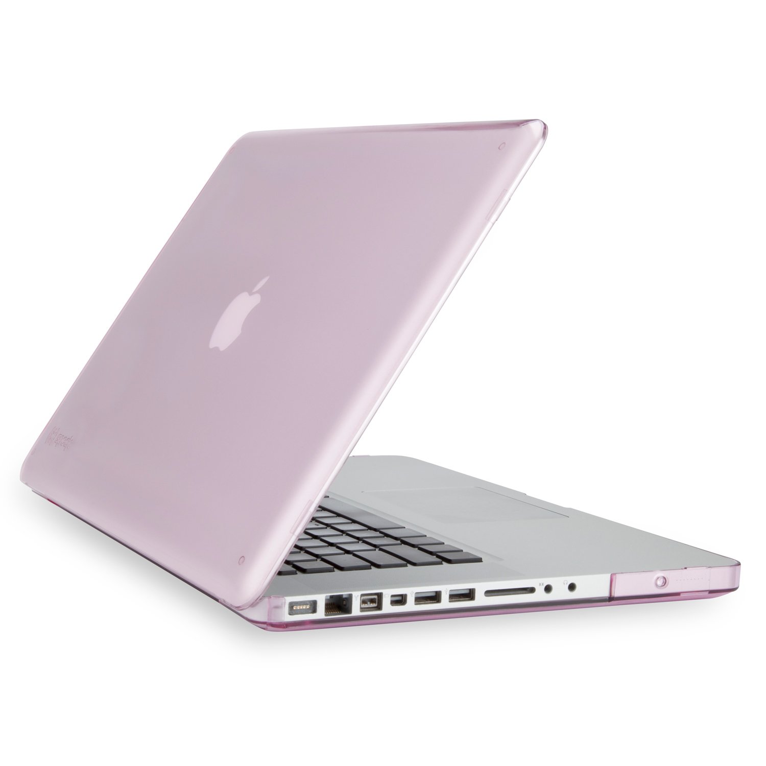 Speck SeeThru Hard Shell Case for MacBook Pro 15-Inch (2016-2019) - Blossom Pink (SPK-A1217) | Protective Clear Cover with Raised Bezels | Perfect for Work, Travel & School