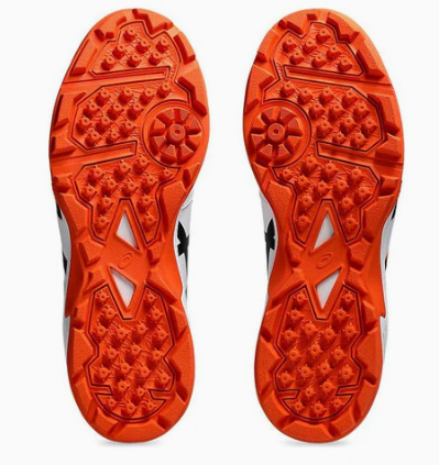 ASICS Gel-Peak 2 White/Black Cricket Shoes - Lightweight Performance Footwear for Cricket Matches & Training Sessions