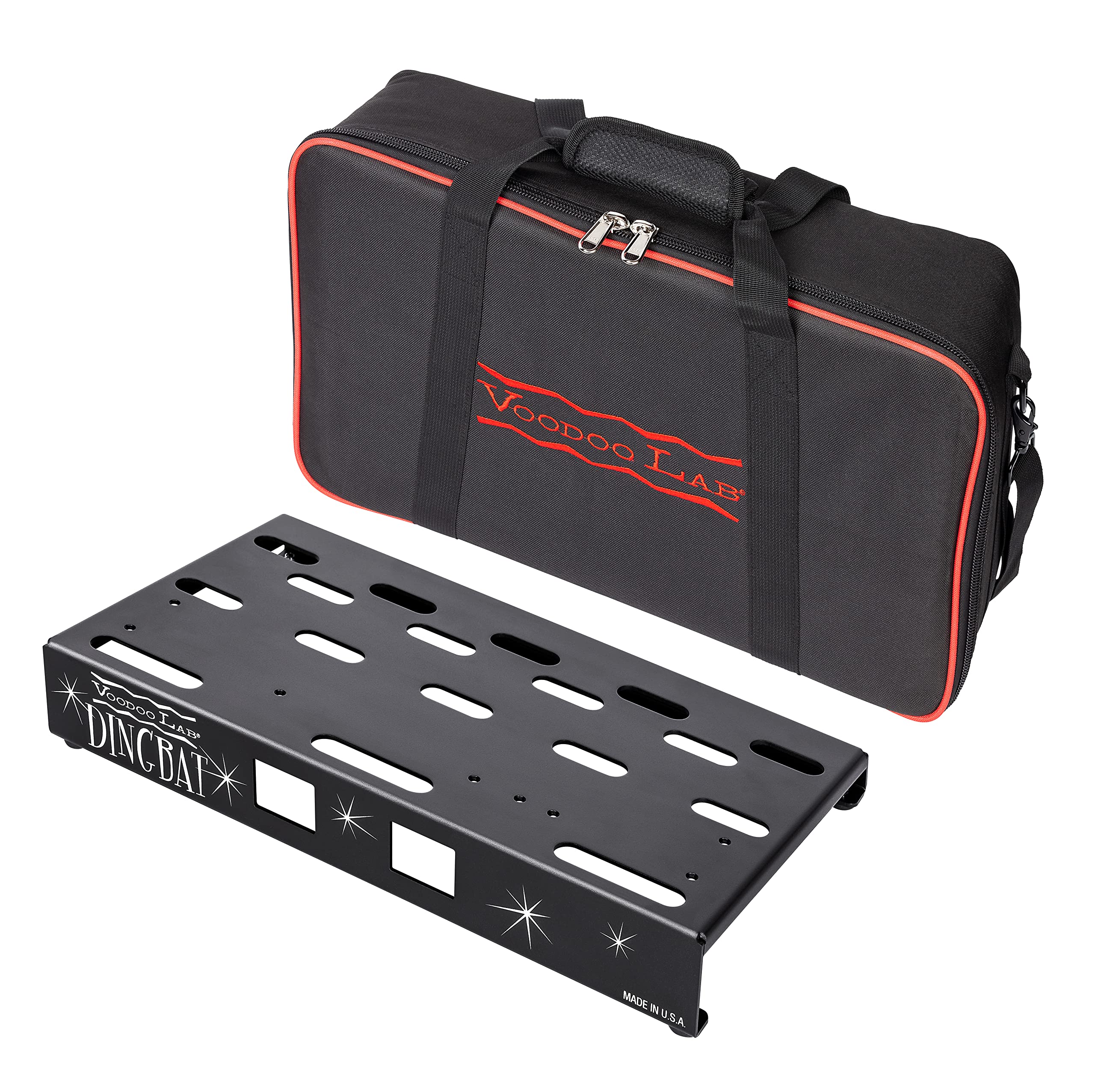 Voodoo Lab Dingbat Small-EX Pedalboard (DBSEX) - Compact Guitar Effects Pedal Board for Musicians | Perfect for Live Performances & Studio Recording