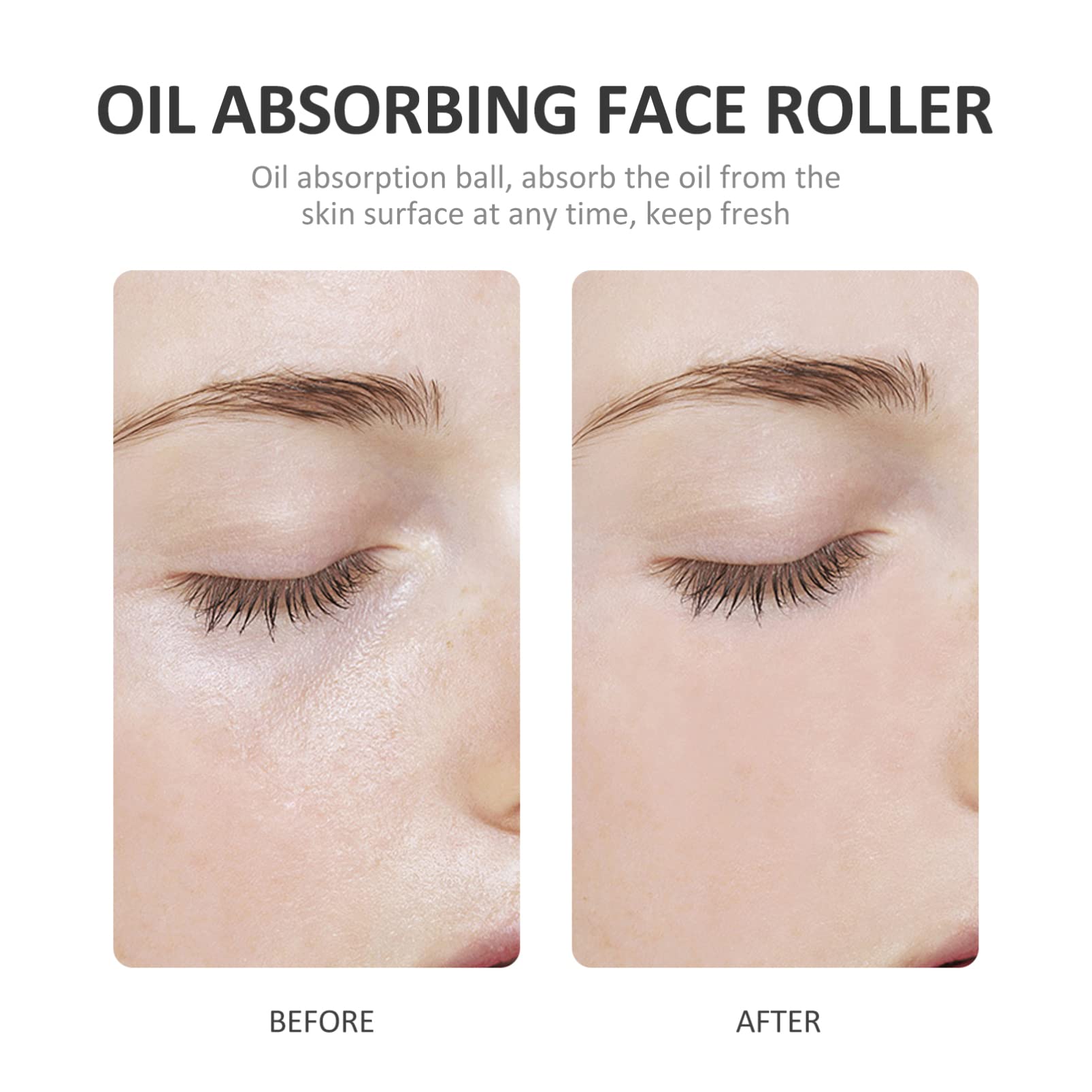 Beaupretty Volcanic Stone Roller - Oil Absorbing Face Tool for Skincare & Cleansing