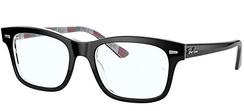 Black on Chevron Grey/Burgundy/Demo Lens