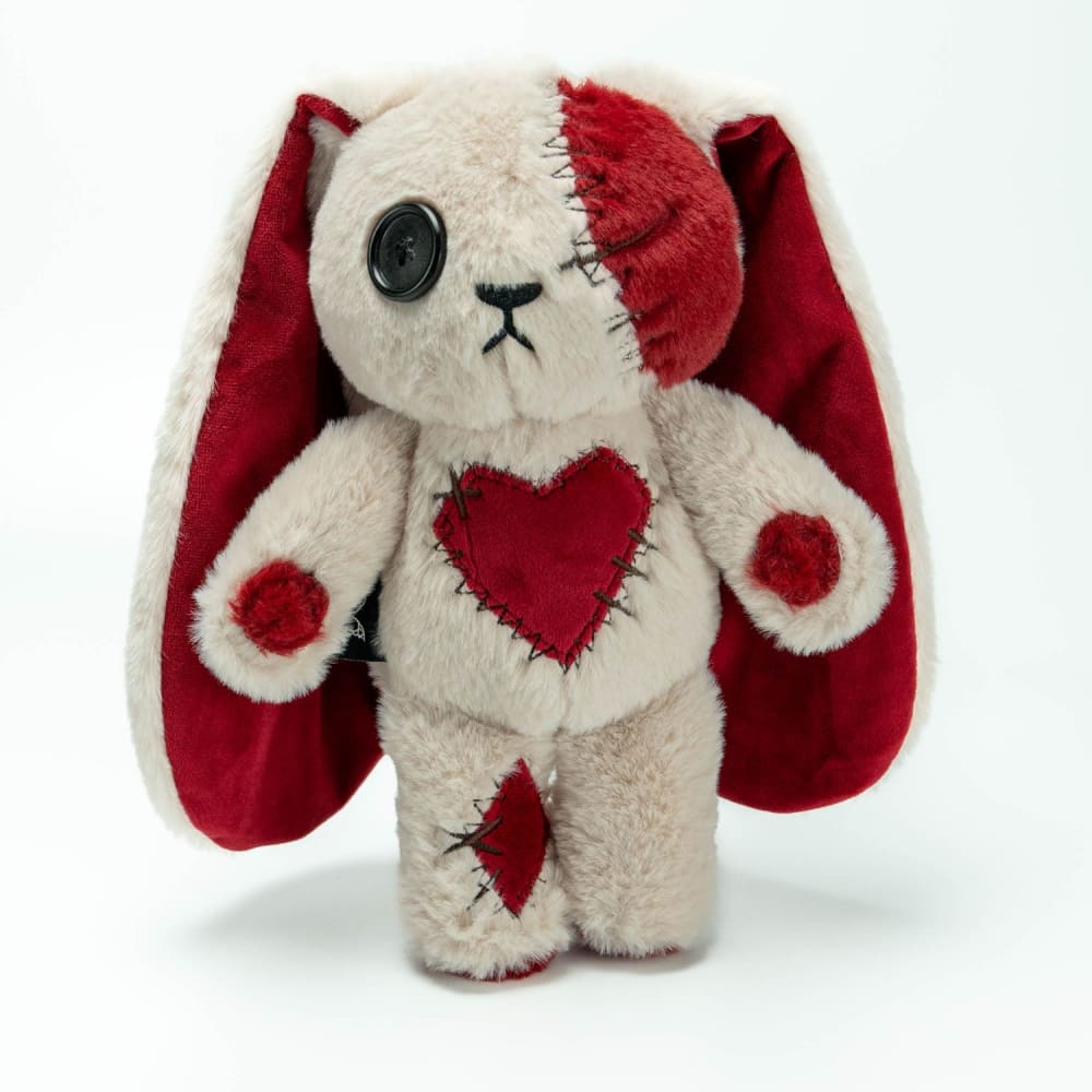 Plushie Dreadfuls Love Rabbit Stuffed Animal - Soft Cuddly Bunny Plush Toy for Kids, Valentine's Gift, Anxiety Relief & Bedroom Decor