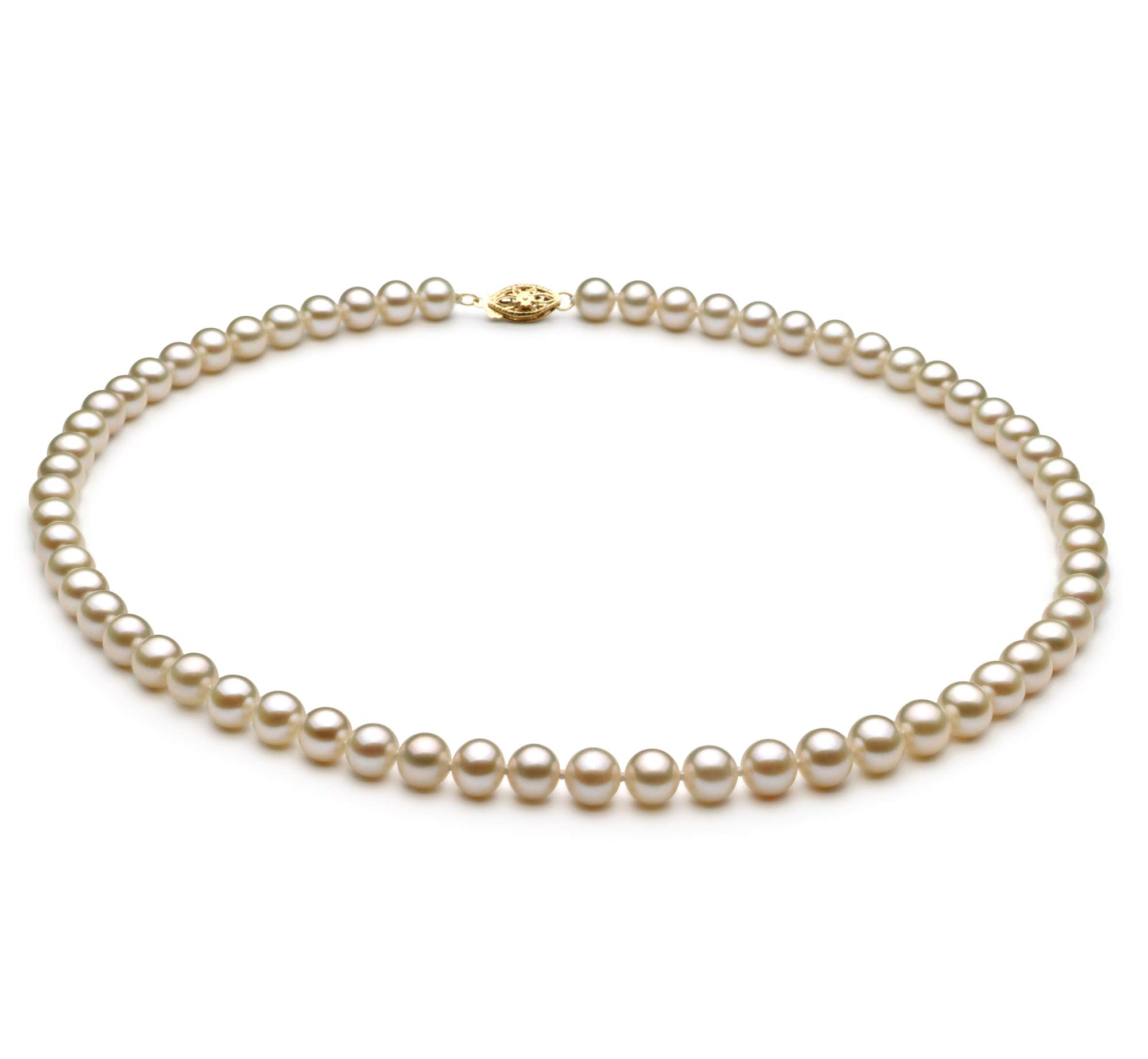 6-7mm AA Quality White Freshwater Cultured Pearl Necklace for Women - Elegant Jewelry Gift for Bridal, Wedding, Anniversary & Special Occasions