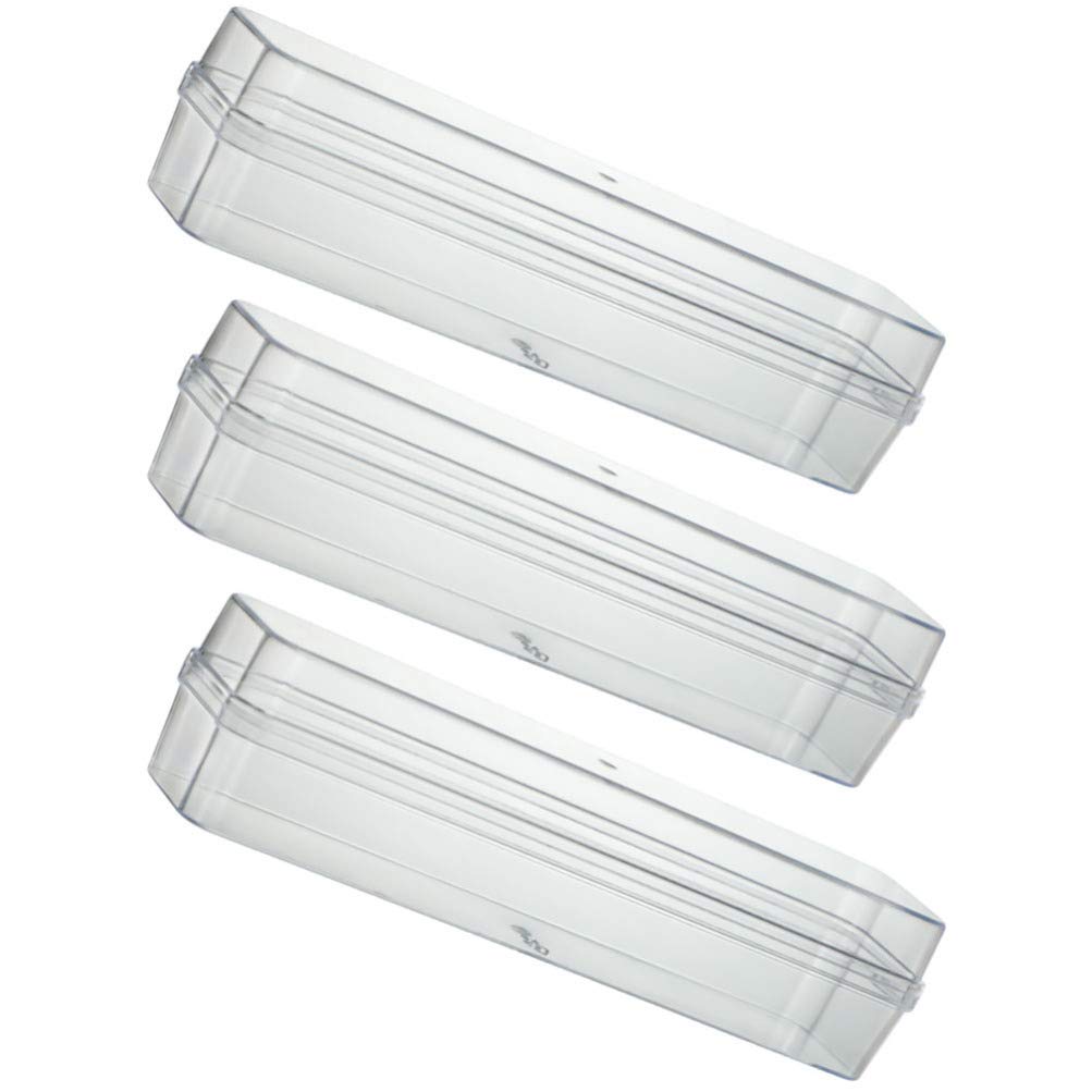 NUOBESTY 3-Piece Clear Plastic Storage Box Set - Transparent Candy, Jewelry, Photo & Greeting Card Organizer | Perfect for Home, Office & Gift Packaging