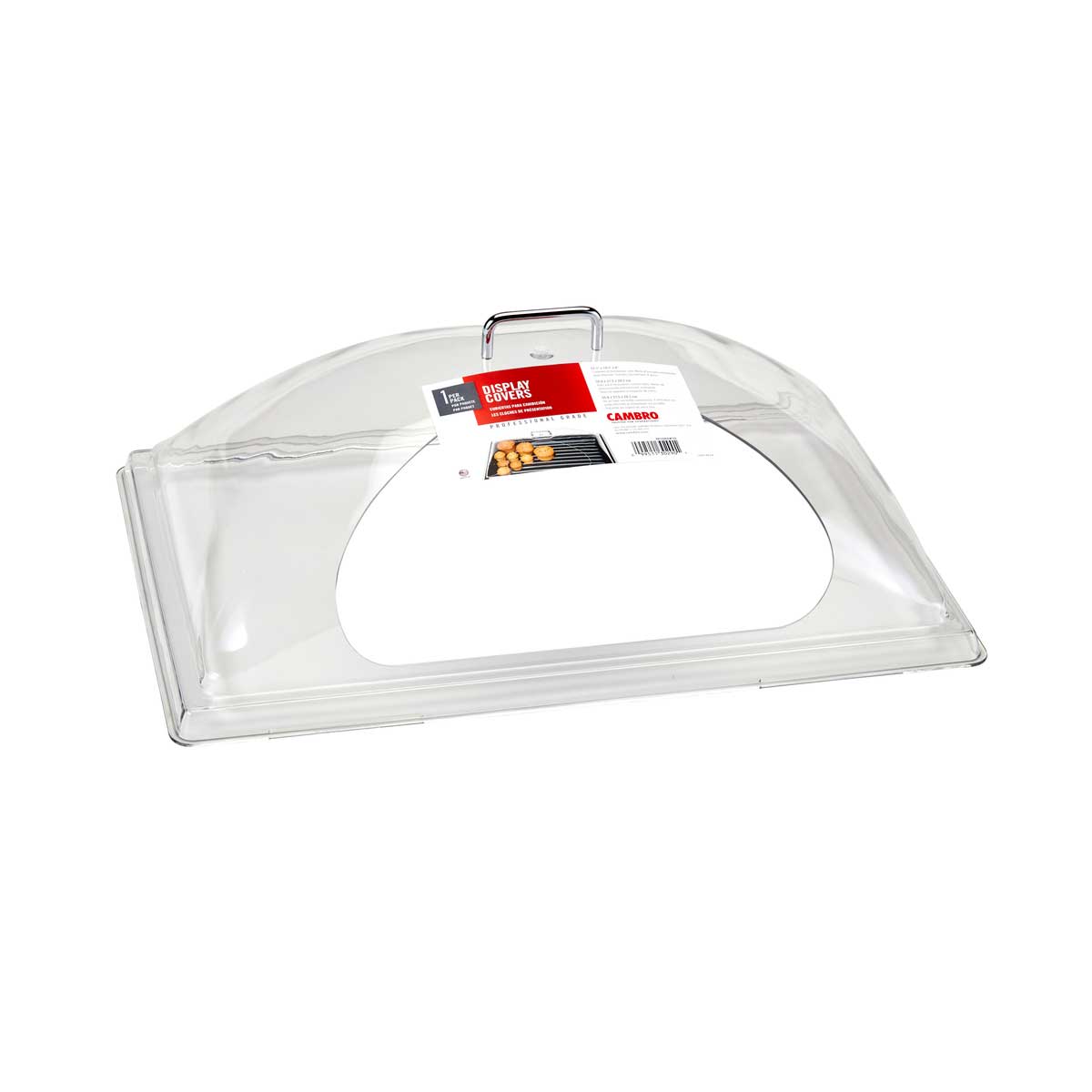 Cambro DD1220SCW135 Camwear Clear Display Dome Cover with Side Cut - 12
