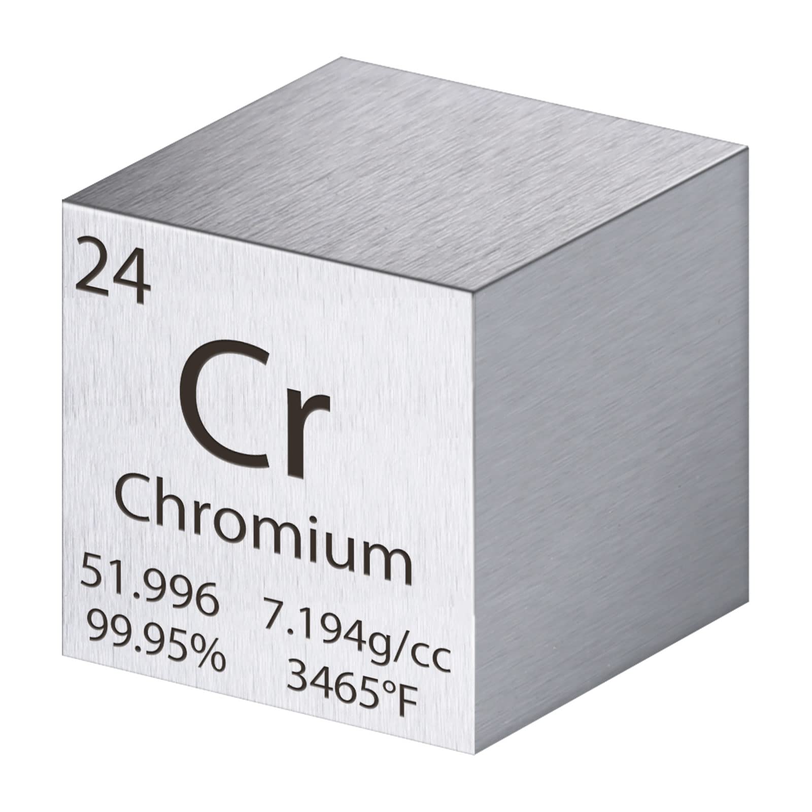 High Density Chromium Cube (1 Inch) - Perfect for Element Collections, Science Lab Experiments & Physics Demonstrations | Great for STEM Education, Classroom Learning & Gift Ideas