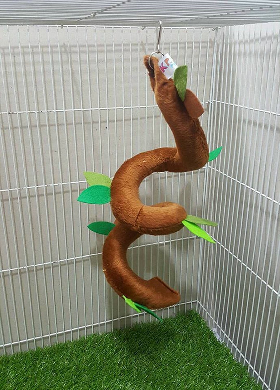 5-Piece Light Brown Small Pet Cage Set for Sugar Gliders, Hamsters, Marmosets, Squirrels & Chinchillas - Forest Pattern Design with 35g Snacks Included - Perfect for Small Animal Homes, Play Areas & Pet Enrichment Activities
