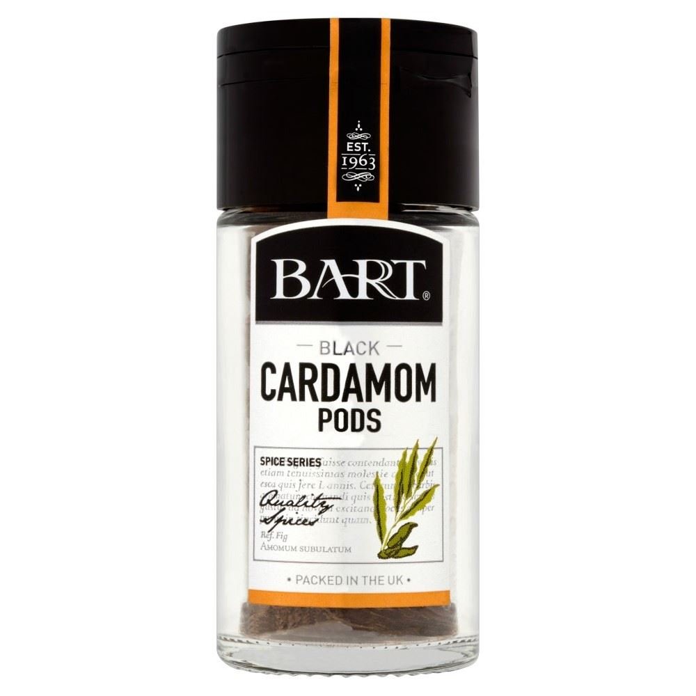 Premium Bart Black Cardamom Pods (20g, Pack of 2) - Whole Spices for Baking, Cooking & Tea - Ideal for Indian Cuisine, Desserts & Aromatic Beverages