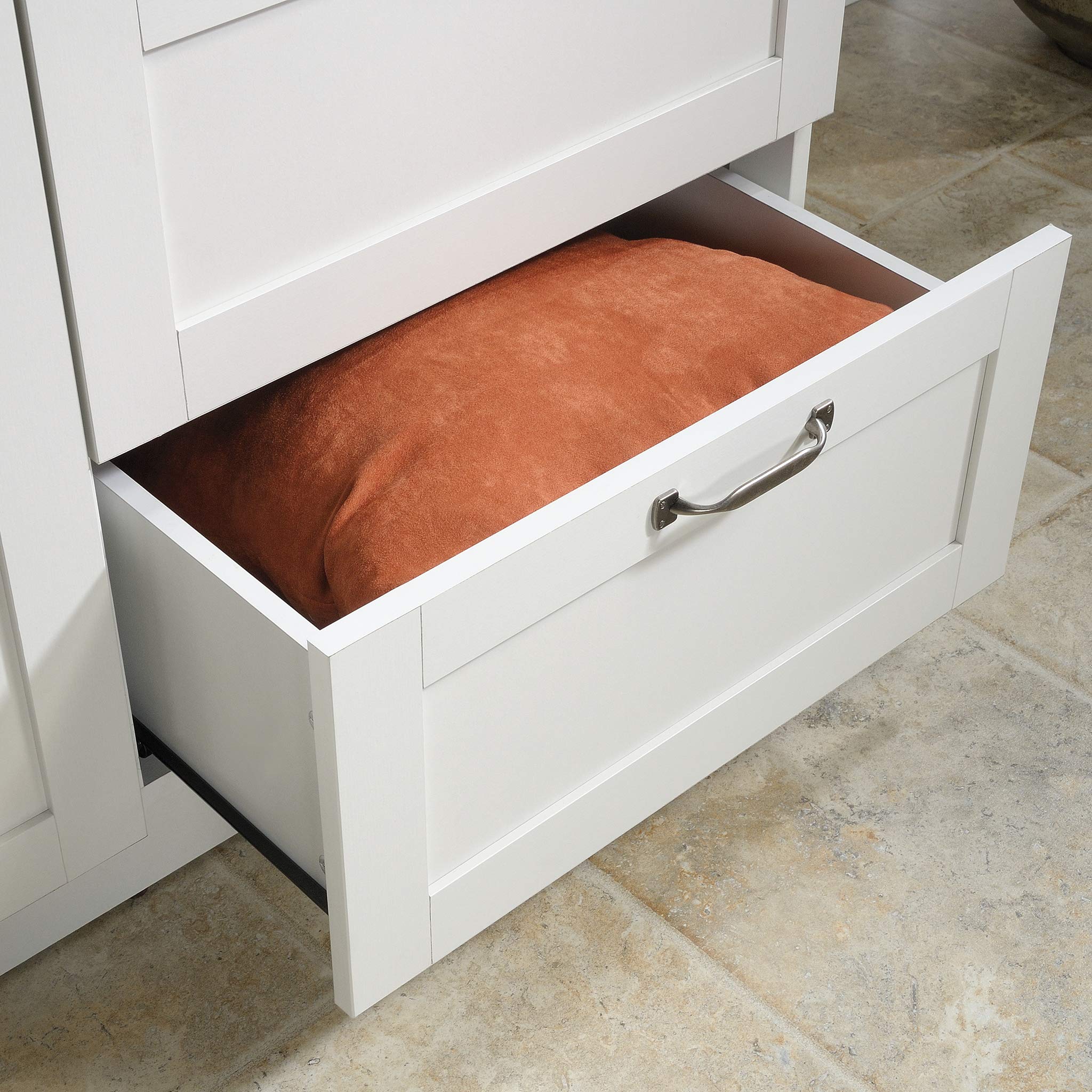 Sauder Soft White Wardrobe Storage Pantry Cabinet - 40