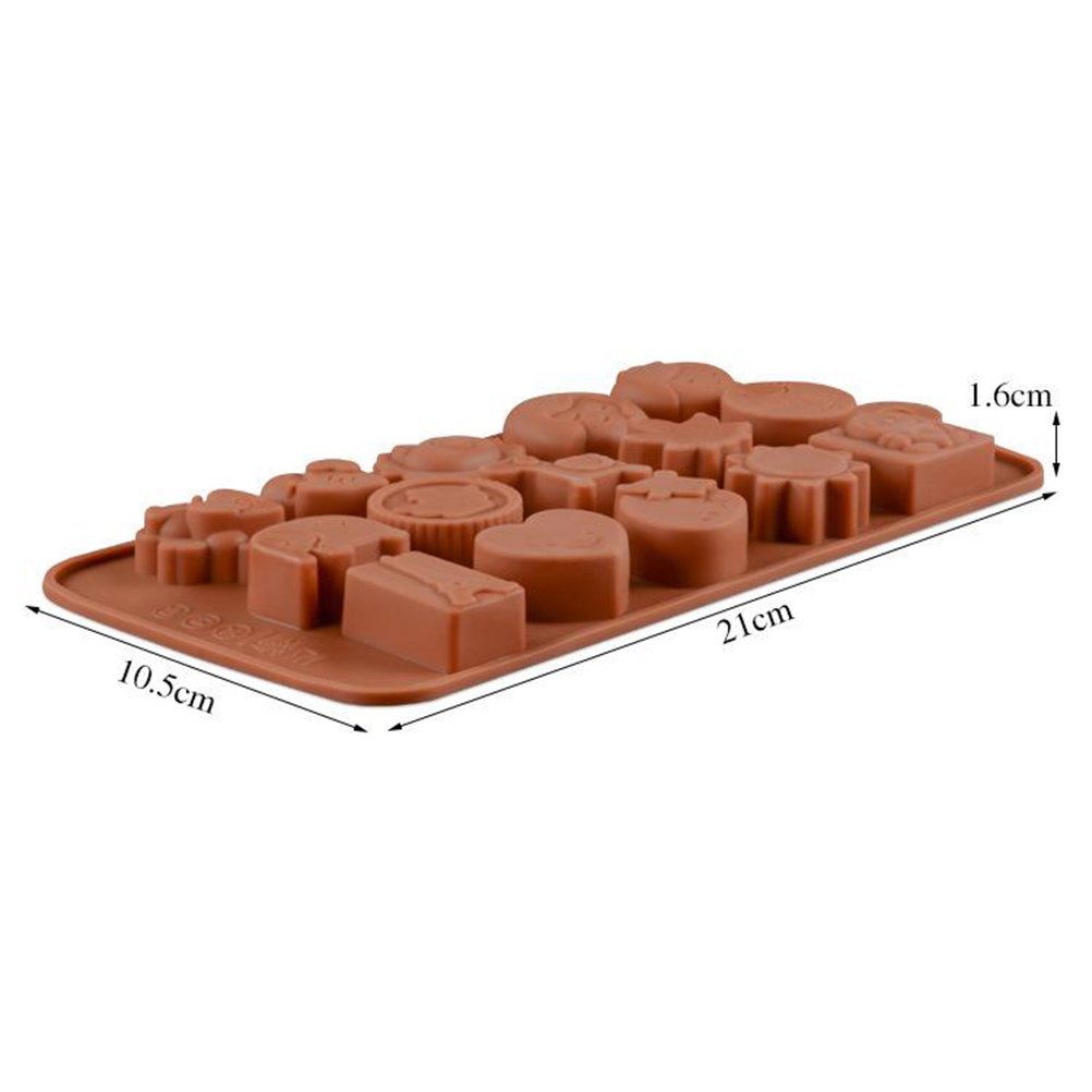 15-Piece Silicone Bakeware Set - Non-Stick Cake Molds, Candy Molds & Baking Molds for Cupcakes, Chocolate, Soap Making - BPA Free, Dishwasher Safe - Perfect for Home Baking, Party Treats & DIY Crafts