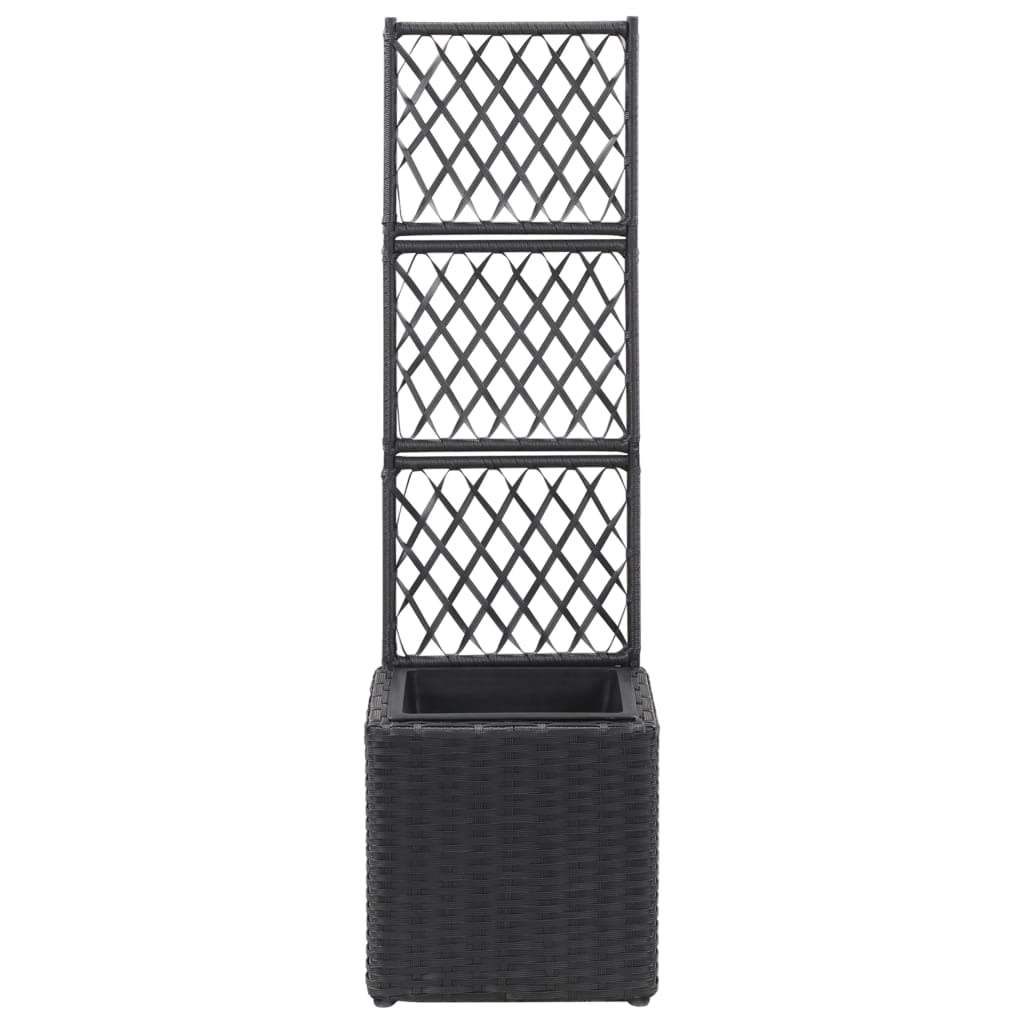 CHARMMA Trellis Raised Garden Bed with 1 Pot - 11.8