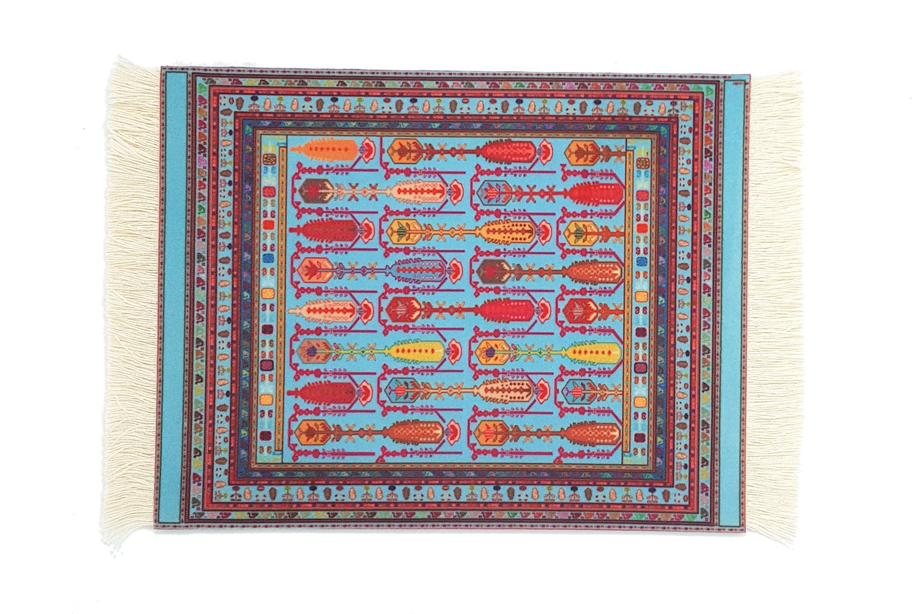 Floral Oriental Carpet Mouse Pad - SUPCOW Soft Non-Slip Desk Mat for Computer, Laptop & Gaming - Ergonomic Wrist Support for Office & Home Workspace
