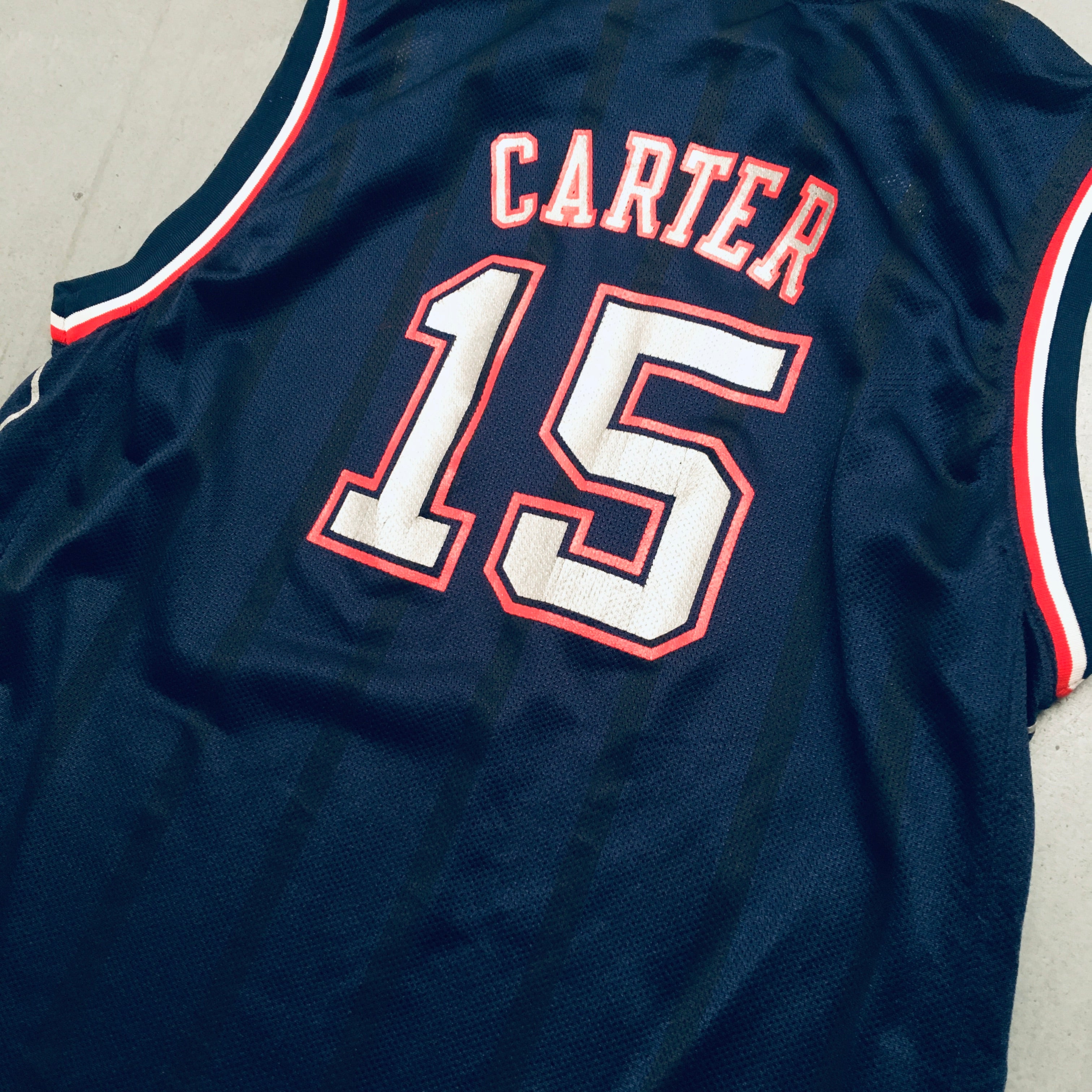 Authentic Vince Carter 2006-07 New Jersey Nets Navy Blue Adidas Jersey Size S | NBA Basketball Fan Gear for Games & Collectibles