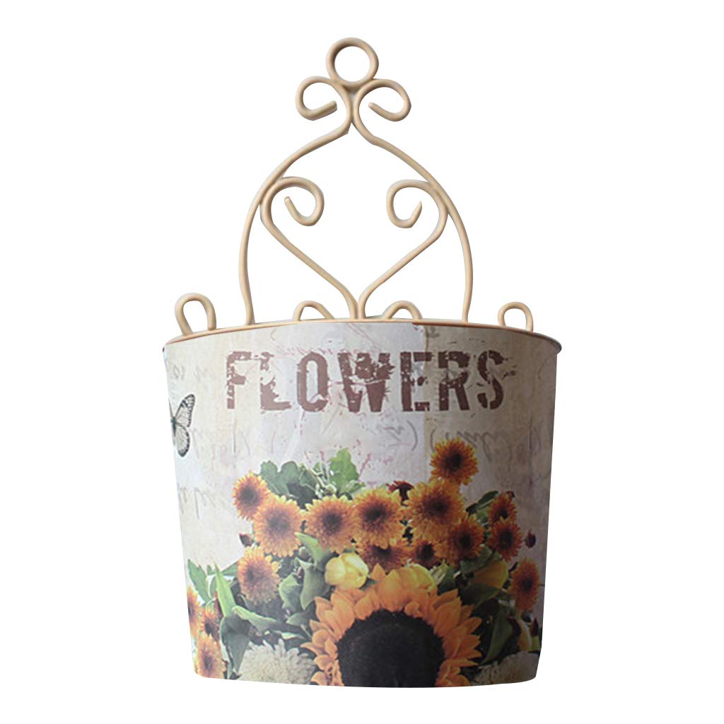 QUQUTWO Romantic Plastic Flower Pot - Wall Hanging Planter Basket for Indoor Plants, Home Decor - Perfect for Living Room, Bedroom, Balcony & Garden Decorations