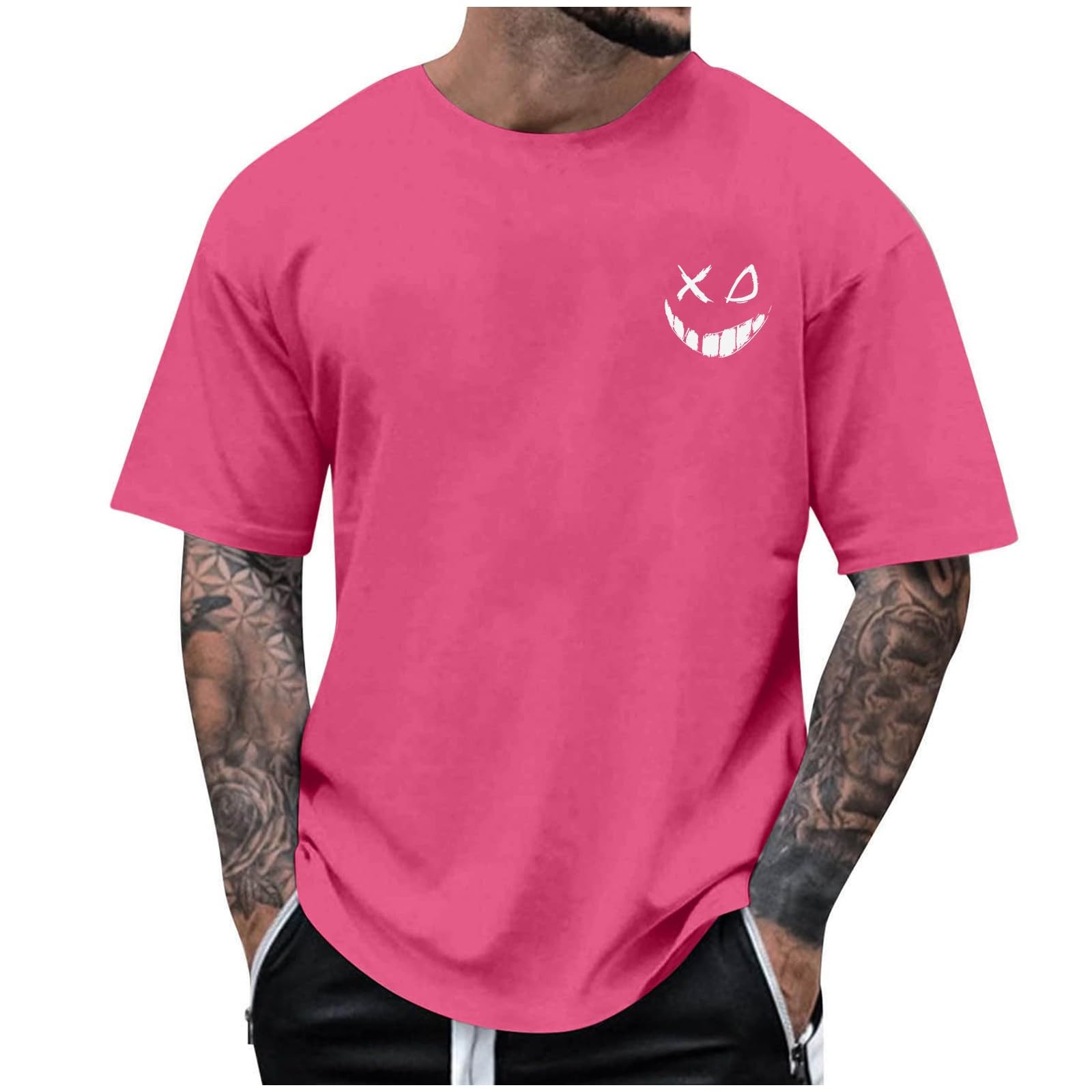 Men's Graphic T-Shirts - Short Sleeve Summer Fashion Tees with Drop Shoulder & Hip Hop Print | Casual Streetwear for Daily Wear, Concerts & Urban Outfits