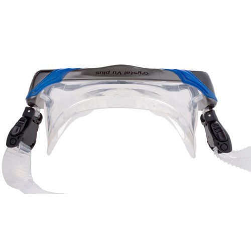 ScubaPro Crystal VU Plus Dive Mask - Premium Low Volume Snorkeling & Scuba Mask with Wide View Lens (Yellow) - Perfect for Underwater Exploration, Coral Reef Viewing, and Marine Life Observation