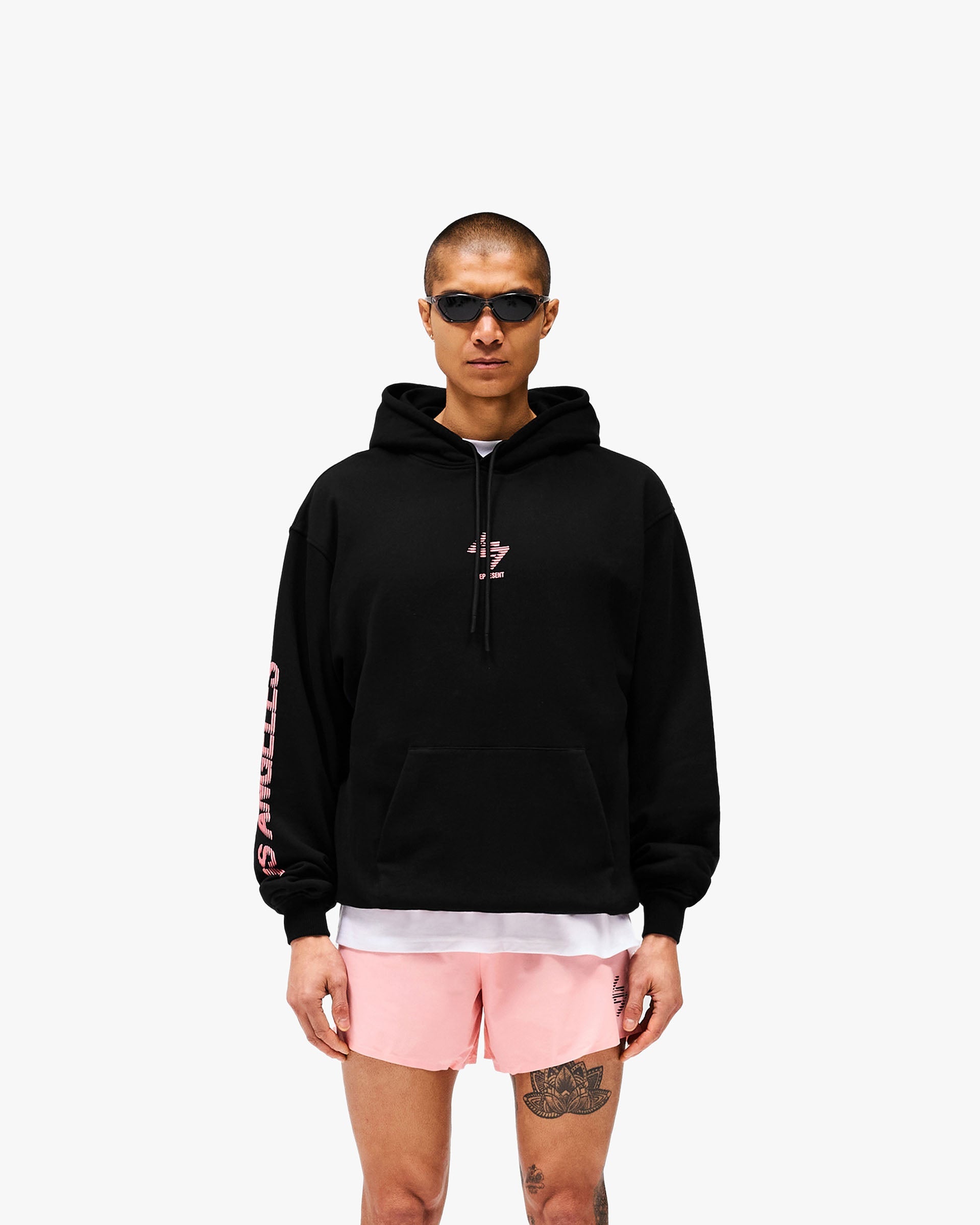 247 Los Angeles Hoodie - Jet Black - Men's & Women's Casual Streetwear for Urban Fashion & Outdoor Activities