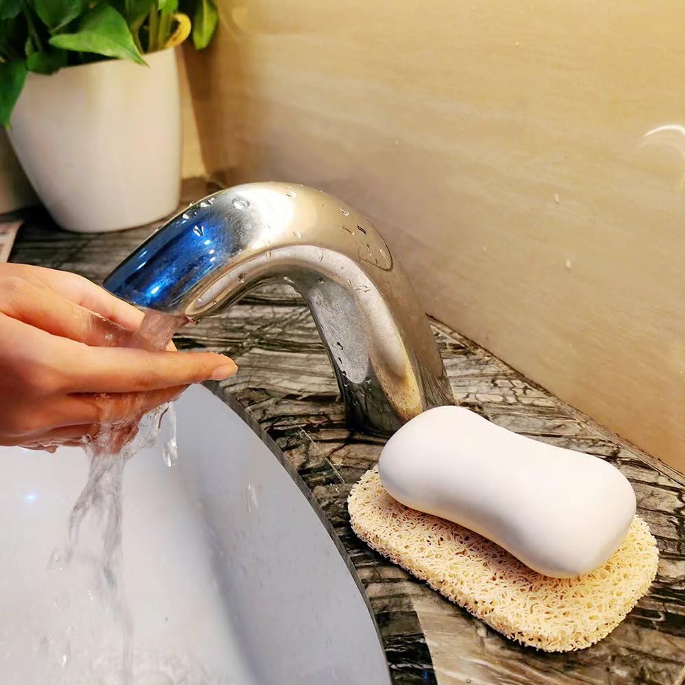 Eco-Friendly PVC BPA-Free Soap Saver Pads (4-Pack) - Non-Slip Bar Soap Holders for Kitchen, Bathroom & Shower - Perfect for Travel, Camping & Daily Hygiene Use