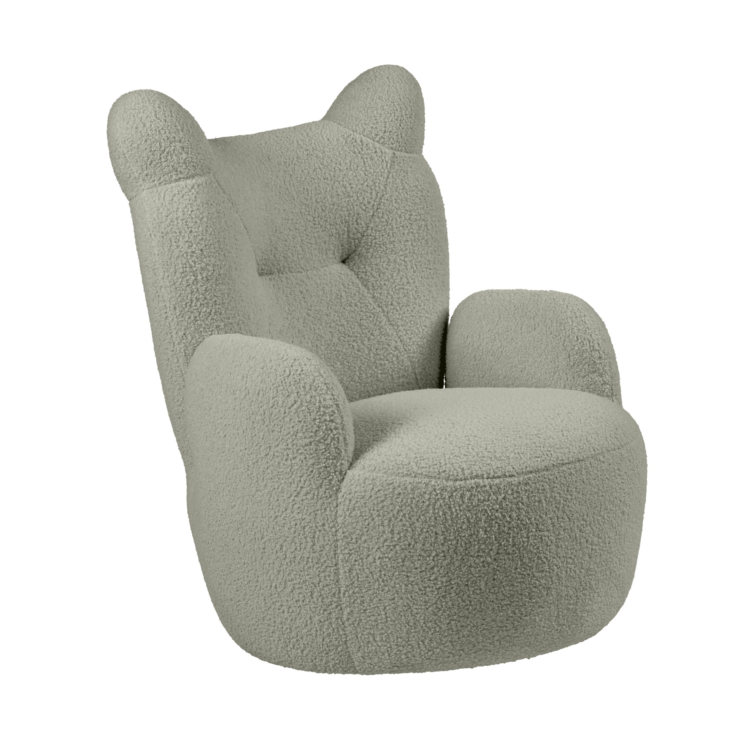 ECR4Kids Soft Teddy Bear Chair for Kids - Dark Sage Green Children's Furniture for Playroom, Bedroom & Reading Nook