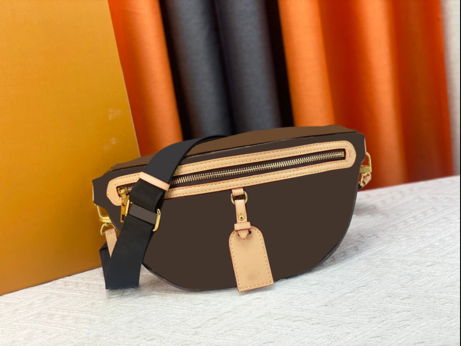 Premium Genuine Leather Waist Sling Bag - Crossbody Fanny Pack for Men & Women - Perfect for Travel, Hiking, Running, and Everyday Use