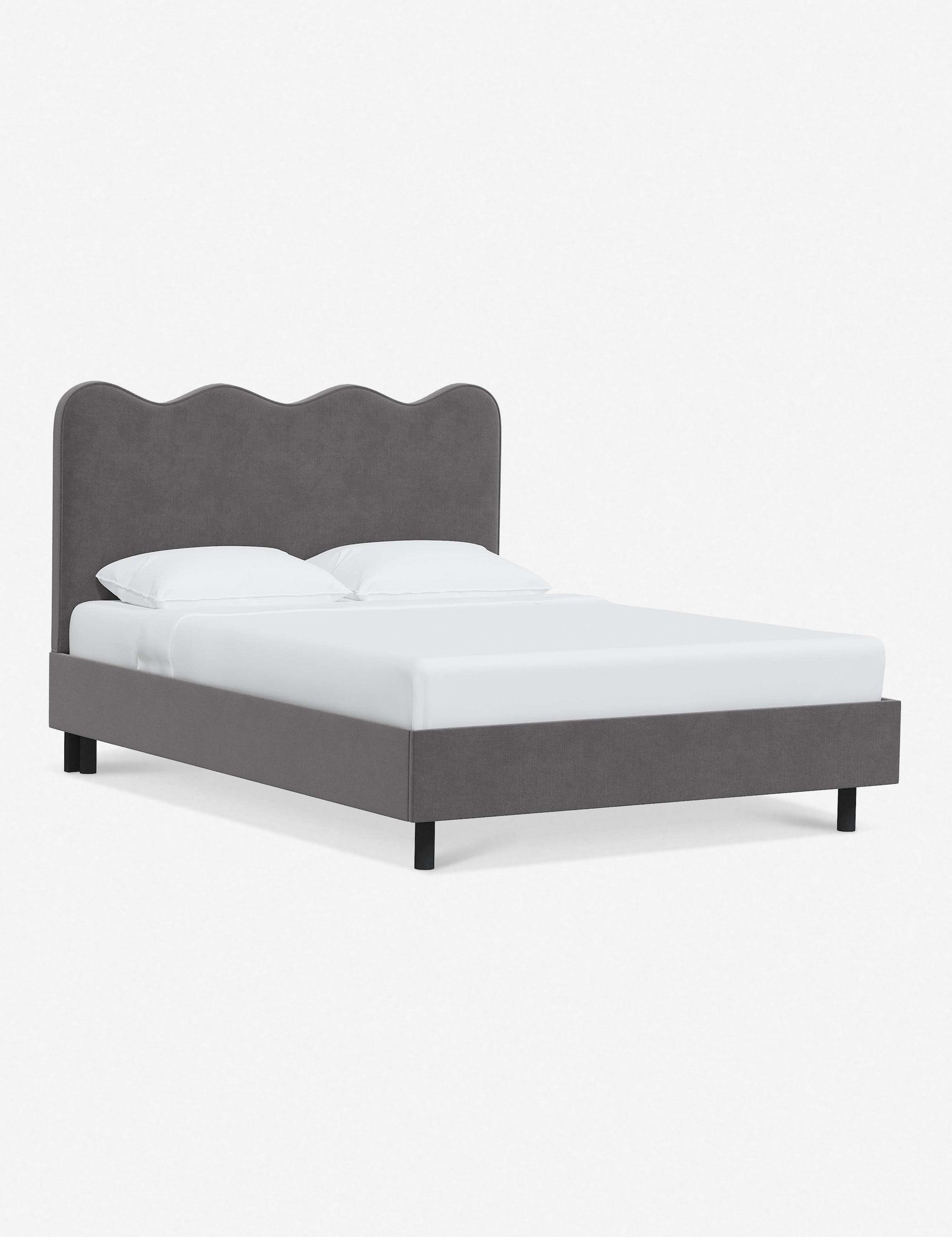 Clementine Platform Bed Frame - Modern Minimalist Wooden Bed with Sturdy Support - Perfect for Bedroom, Guest Room & Small Spaces