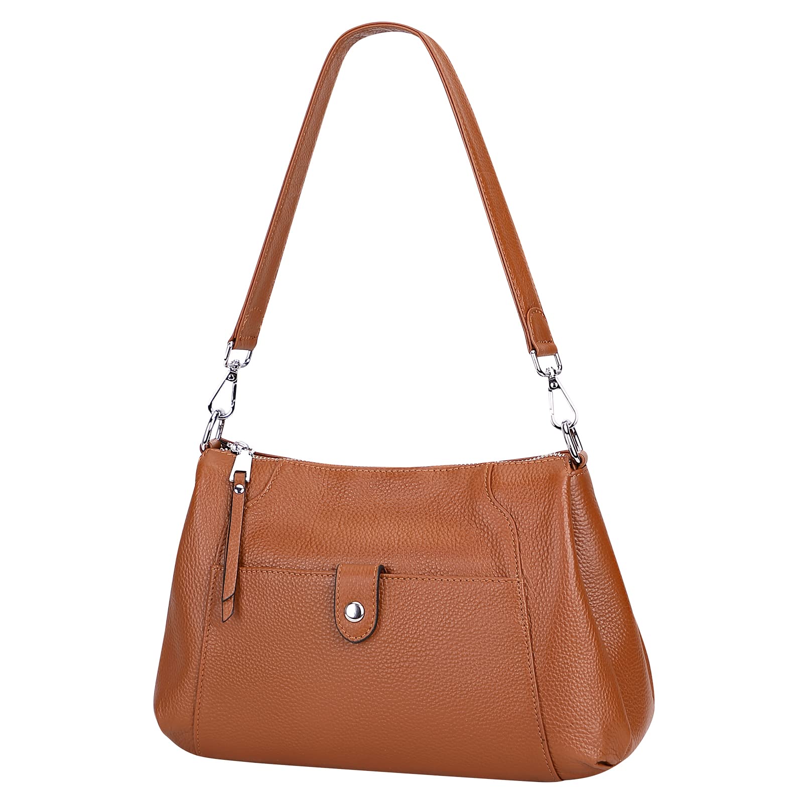 Genuine Leather Hobo Crossbody Bag for Women - Stylish Shoulder Purse for Daily Use