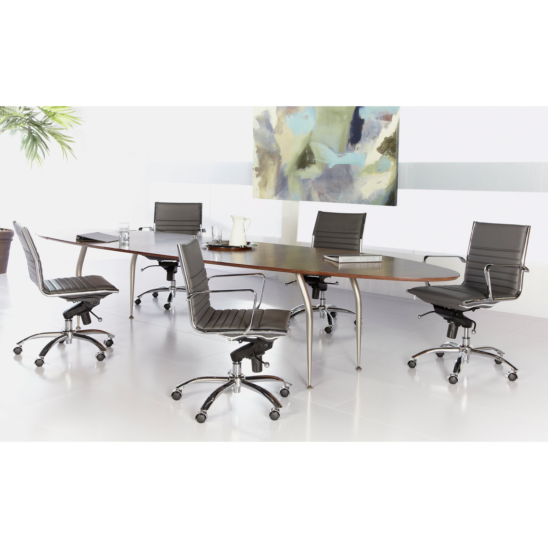 Dirk Low Back Office Chair with Chromed Steel Base - Ergonomic Mesh Desk Chair for Home & Office Workspaces - Perfect for Long Hours of Computer Work, Gaming, and Study Sessions