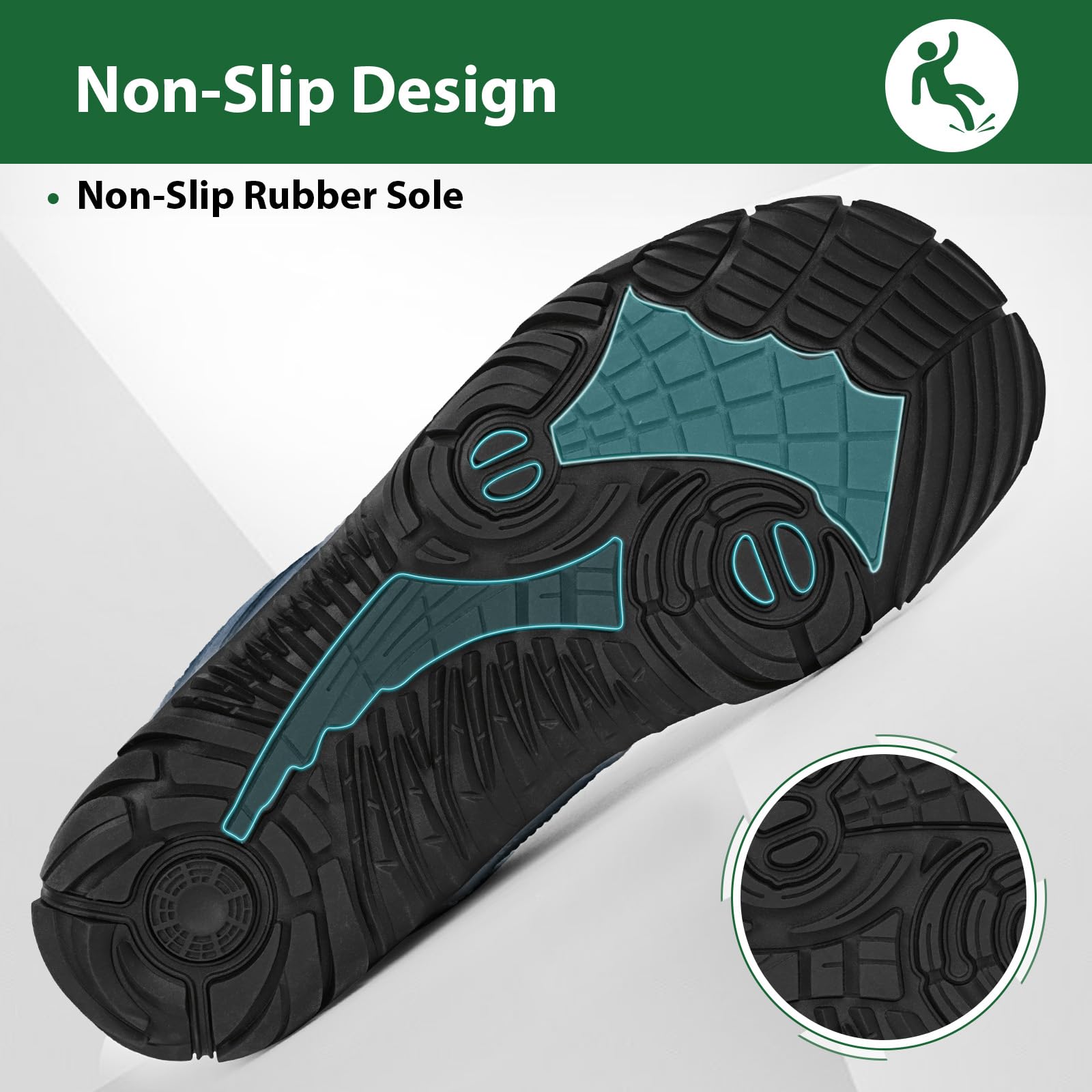 Winter Barefoot Shoes for Women & Men - Waterproof Minimalist Snow Boots with Wide Toe Box & Non-Slip Sole - Perfect for Running, Walking & Outdoor Activities in Cold Weather