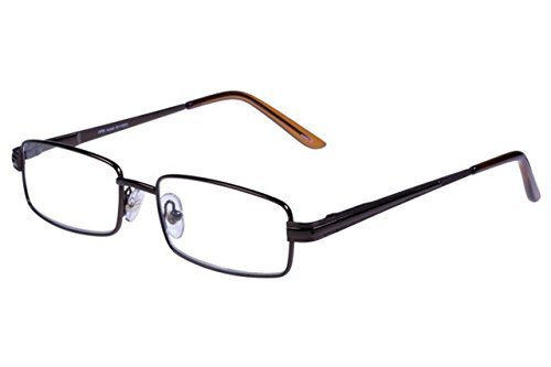 Foster Grant Axton BRN +2.00 Magnification Reading Glasses for Men - Lightweight Comfortable Eyewear for Reading, Office Work & Computer Use