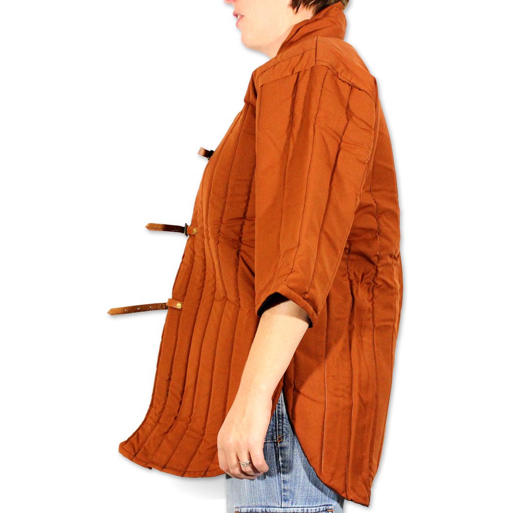 Paladin Warriors Heavy Gambeson Arming Doublet - Medieval Cotton Padded Jacket in Coyote Tan | LARP, Cosplay & Historical Reenactment