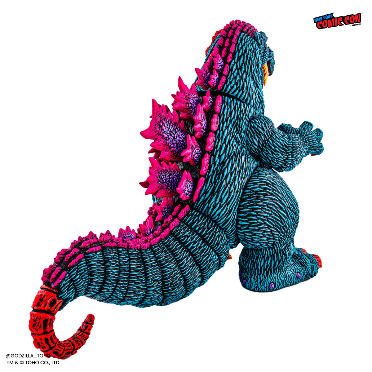 Godzilla Designer Vinyl Figure by James Groman - Psychedelic Variant Collectible Toy | Perfect for Anime Fans, Pop Culture Collectors & Home Office Decor