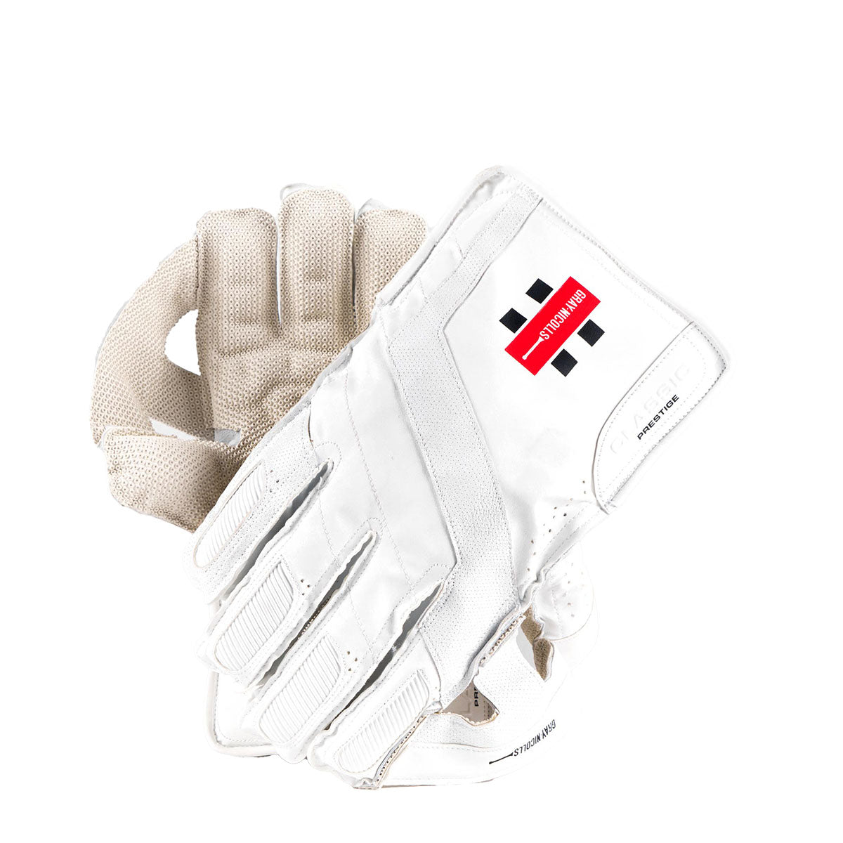 Gray Nicolls Classic Prestige Cricket Wicket Keeping Gloves - Professional Quality Leather Gloves for Wicket Keepers & Fielders - Perfect for Matches, Practice & Training Sessions