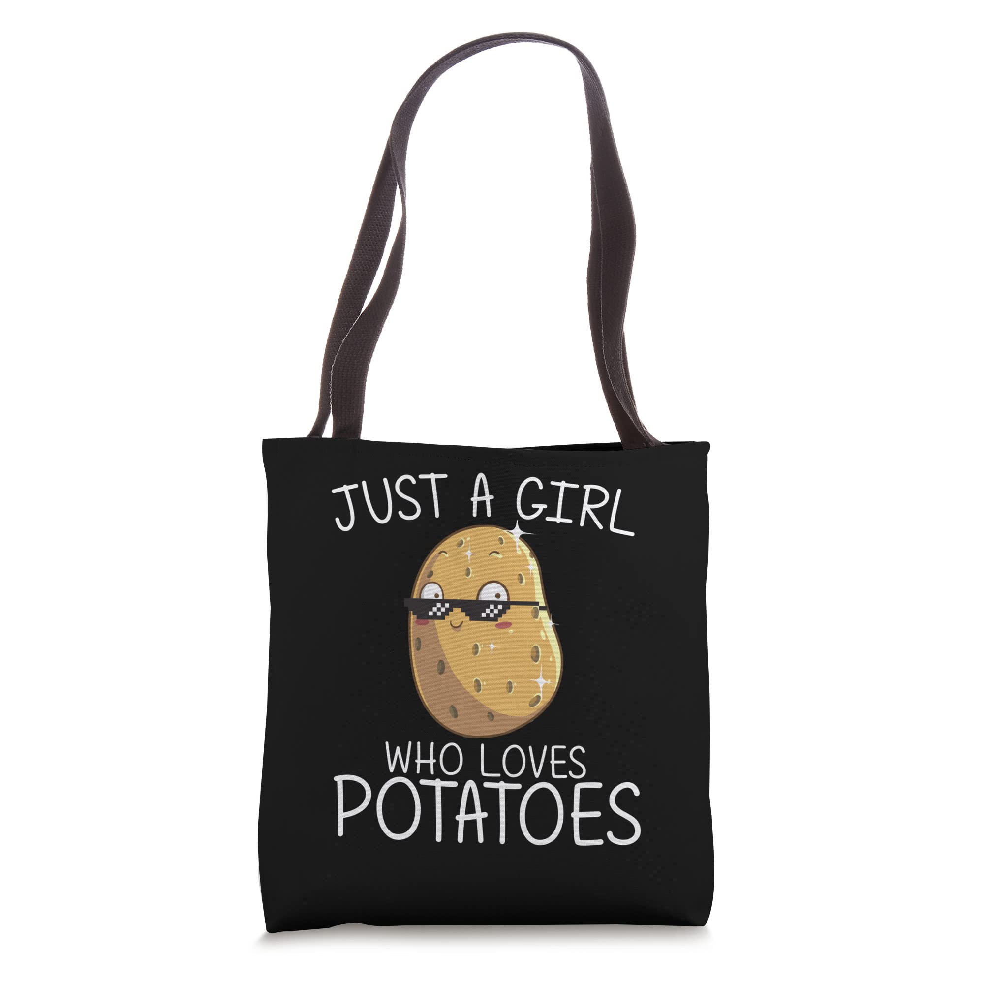 Funny Kawaii Potato Tote Bag for Girls & Kids - Cute I Love Potatoes Design - Perfect for School, Shopping & Gifts