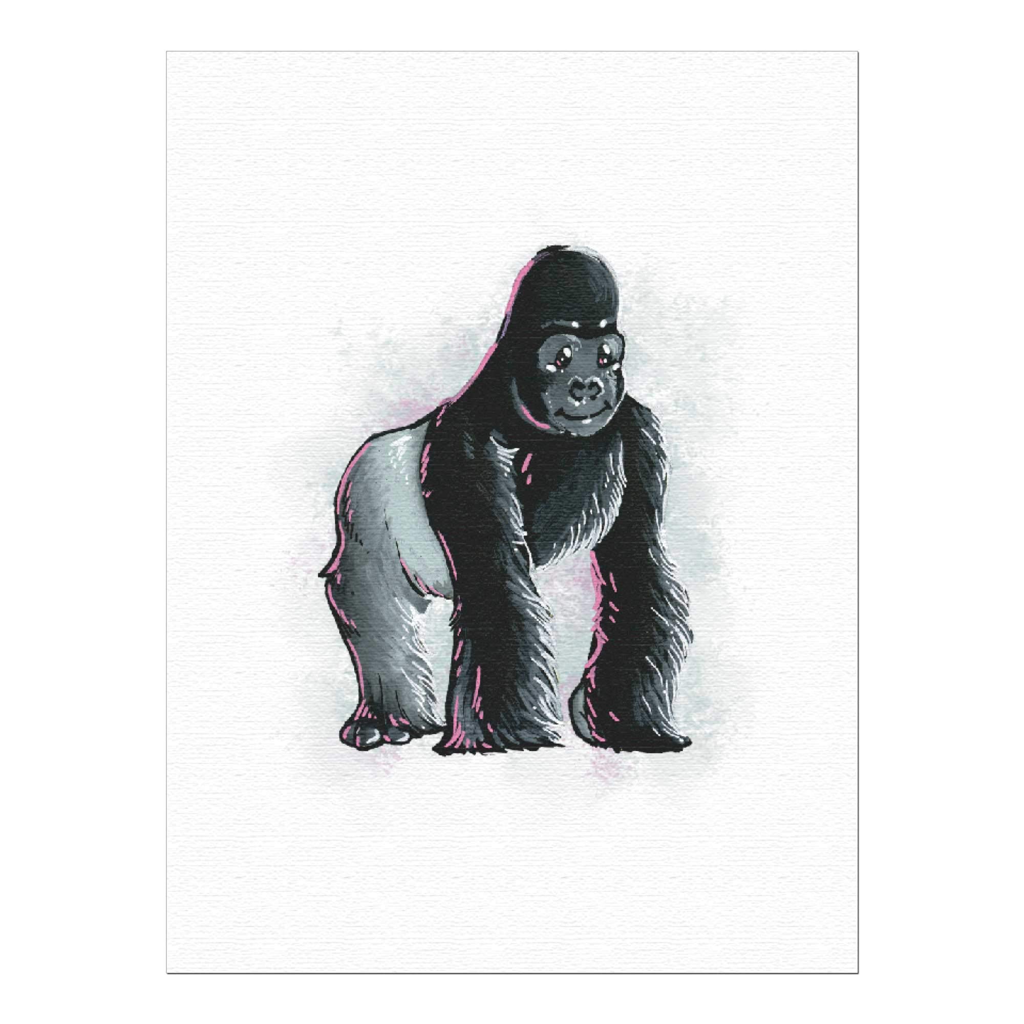 Zoo Animal Wall Art Prints for Nursery Decor - Set of 6 Unframed 9x12 Inch Wildlife Themed Baby Room Decorations | Perfect for Kids' Bedroom, Playroom & Baby Shower Gifts