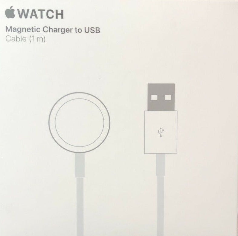 Apple Watch Magnetic Charging Cable 1M (3.3ft) White - Fast Charging USB Cable for Apple Watch Series 9/8/7/6/SE/Ultra - Perfect for Home, Office & Travel Use (Model: MX2E2AM/A)