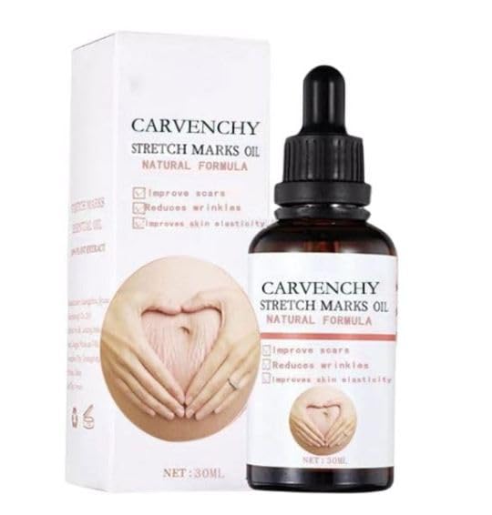 VADAPALLI Radiant Skin Stretch Mark Oil - Nourishing & Renewing Treatment for Silky Smooth Glow | Pregnancy & Postpartum Care | Dry Skin Hydration | Body Moisturizer for Women & Men