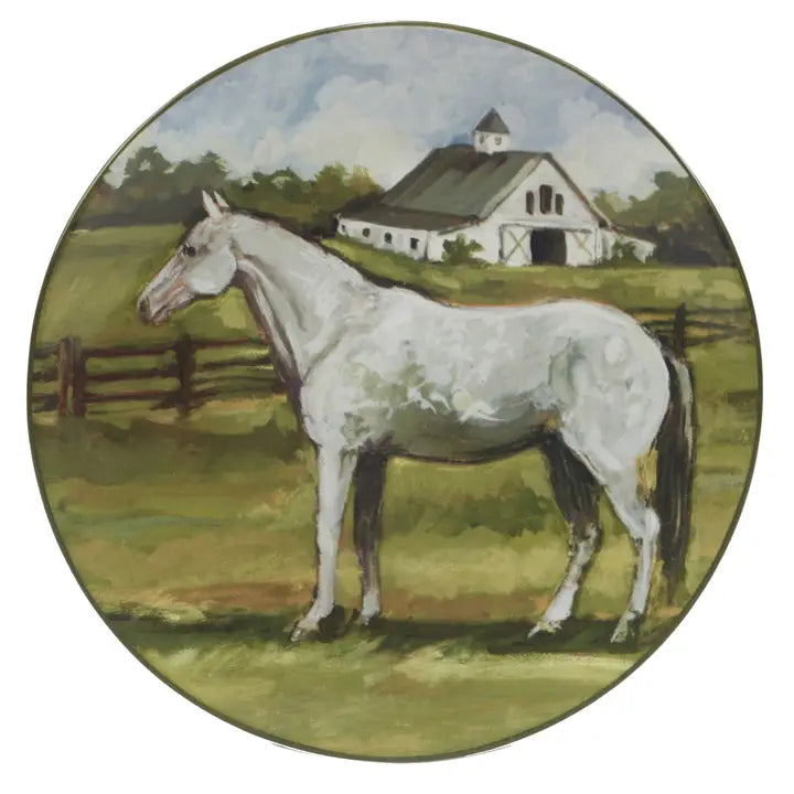 Premium Stables Dinnerware Set - Elegant Porcelain Plates, Bowls & Mugs for Fine Dining - Perfect for Wedding Registry, Anniversary Gifts & Upscale Dinner Parties