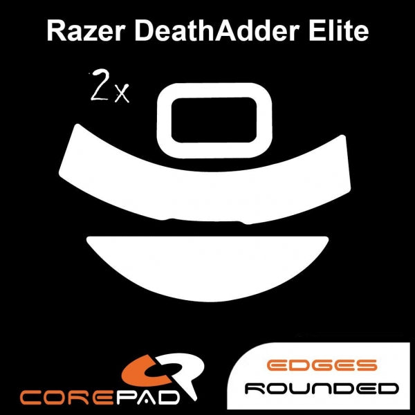 Corepad Skatez Mouse Feet for Razer DeathAdder Elite - Ultra Smooth Gliding PTFE Feet - Perfect for Gaming, Esports & Precision Work