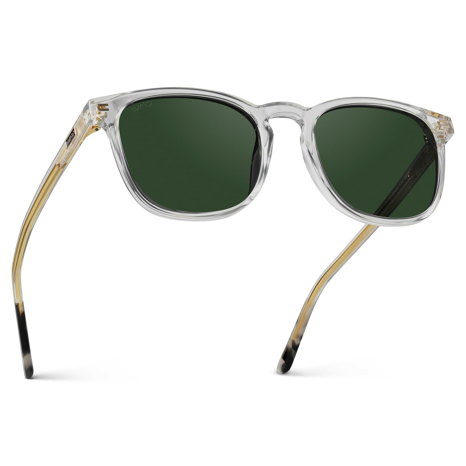 WMP Eyewear - Polarized Square Sunglasses for Men, UV Protection, Lightweight & Stylish - Perfect for Driving, Outdoor Sports & Beach Vacations