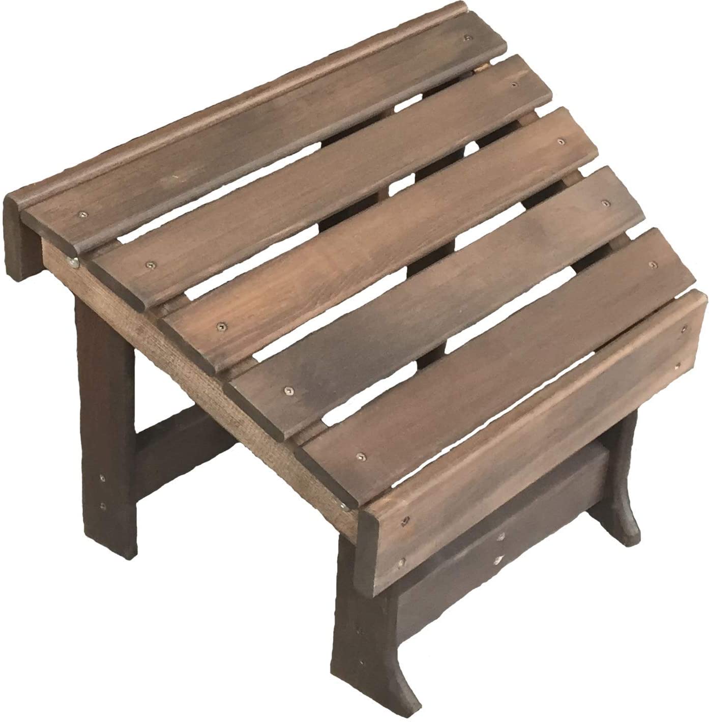 A&L Furniture Yellow Pine New Hope Foot Stool - Rustic Wooden Ottoman for Living Room, Bedroom, or Entryway - Perfect for Extra Seating, Footrest, or Decorative Accent