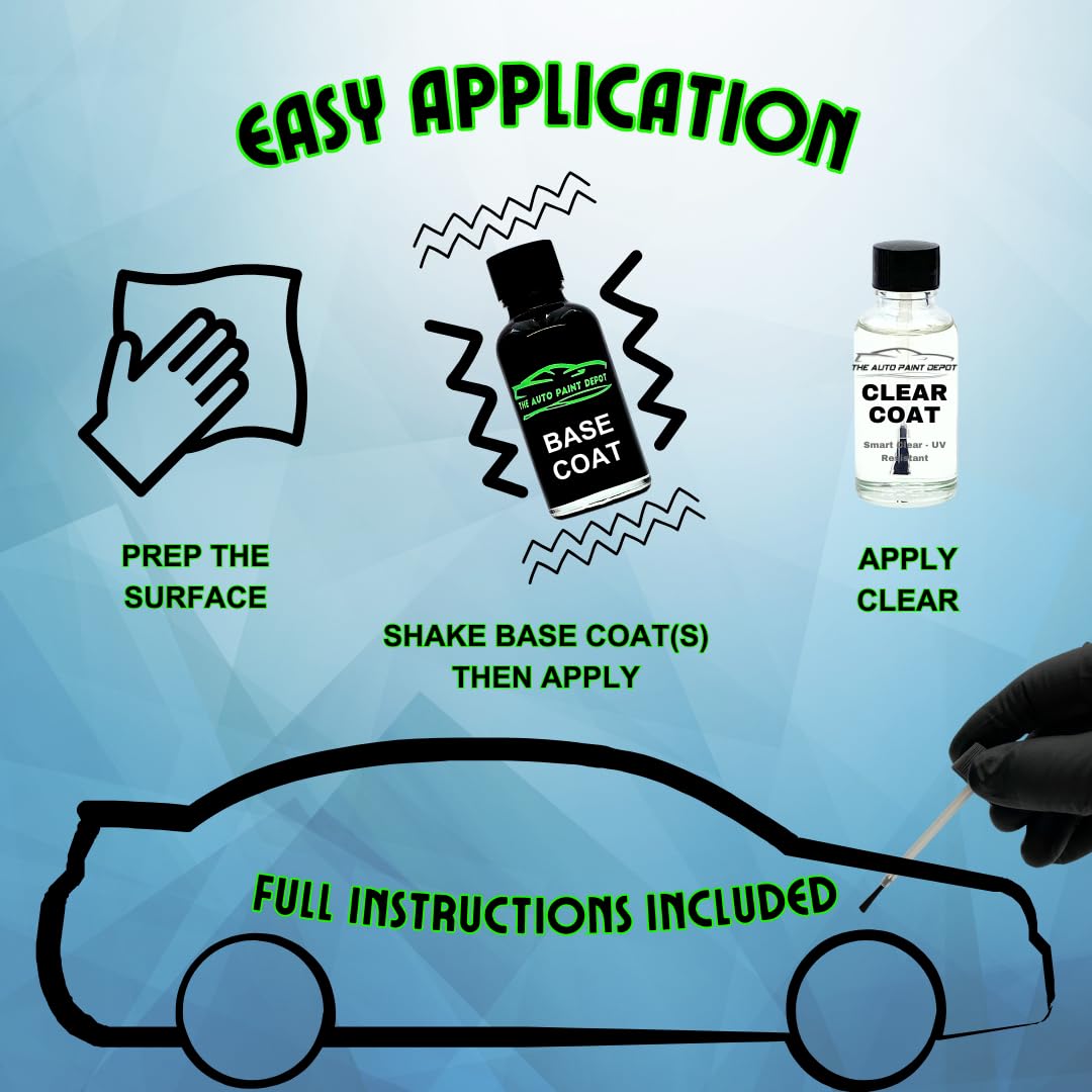 Hyundai Touch Up Paint - Quartz White Tricoat WW8 (1oz with Clear Coat) | Perfect for All Hyundai Models & Years | Fix Scratches & Chips on Doors, Bumpers & Hood