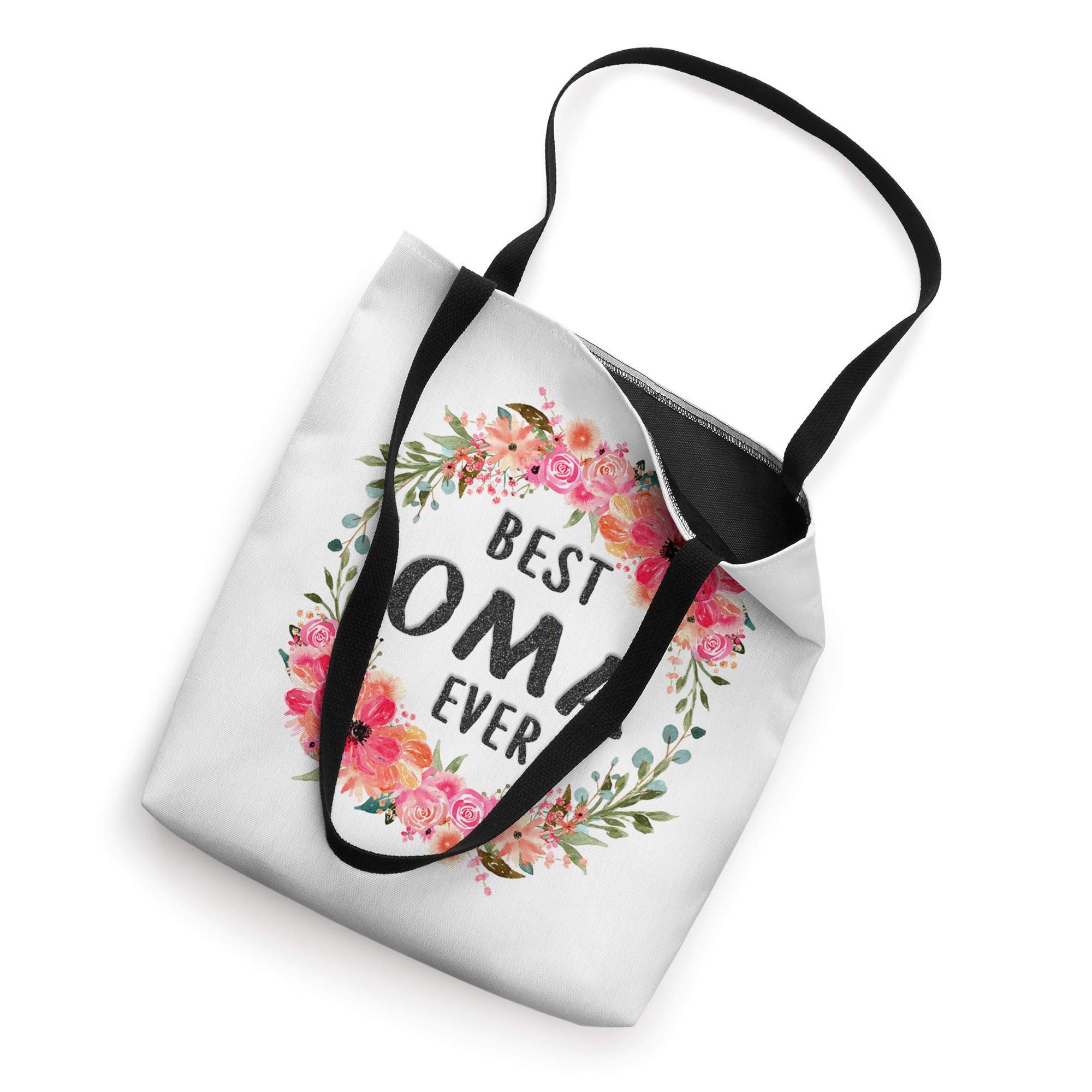 Best Oma Ever Tote Bags - Premium Cotton Canvas Family Gift for Mom & Grandma - Women's Reusable Shopping Bag for Groceries, Beach & Daily Use
